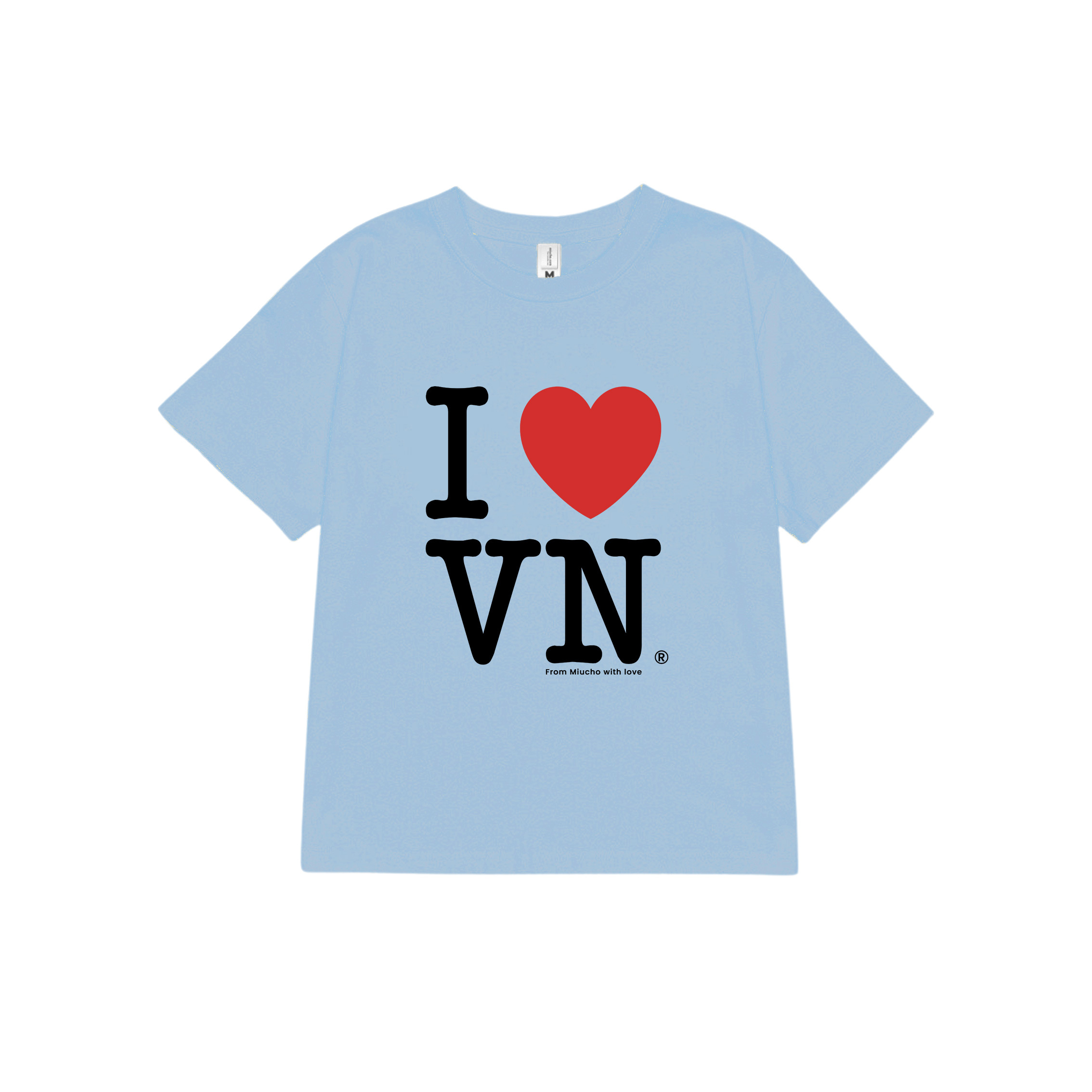 Áo thun baby tee I love VietNam form ôm xinh xắn ABD1220 Miucho tay ngắn Cổ tròn hotrend in artwork_thumbnail_12