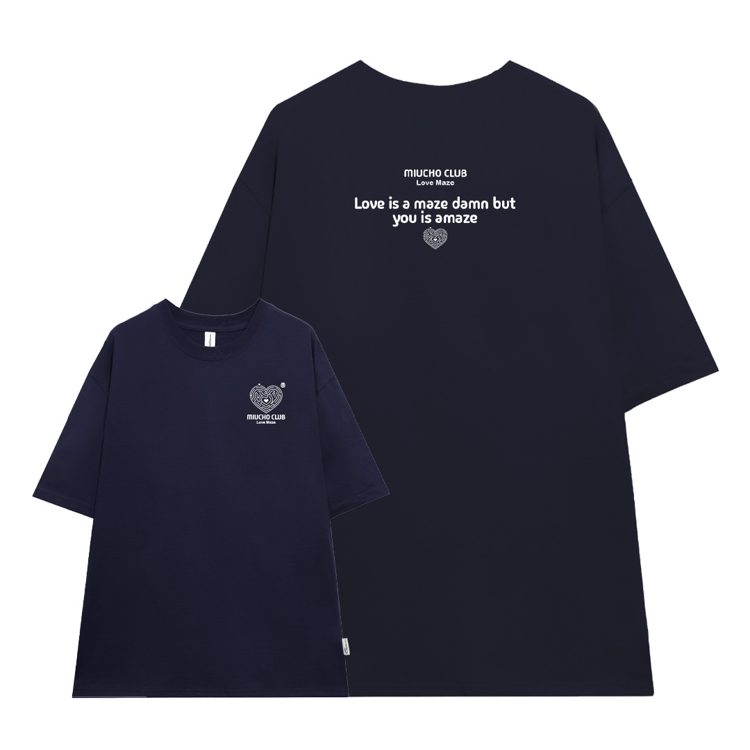 Áo thun cặp đôi couple trái tim from rộng ATD1380 Miucho vải cotton thoáng mát cổ tròn in mix_thumbnail_21