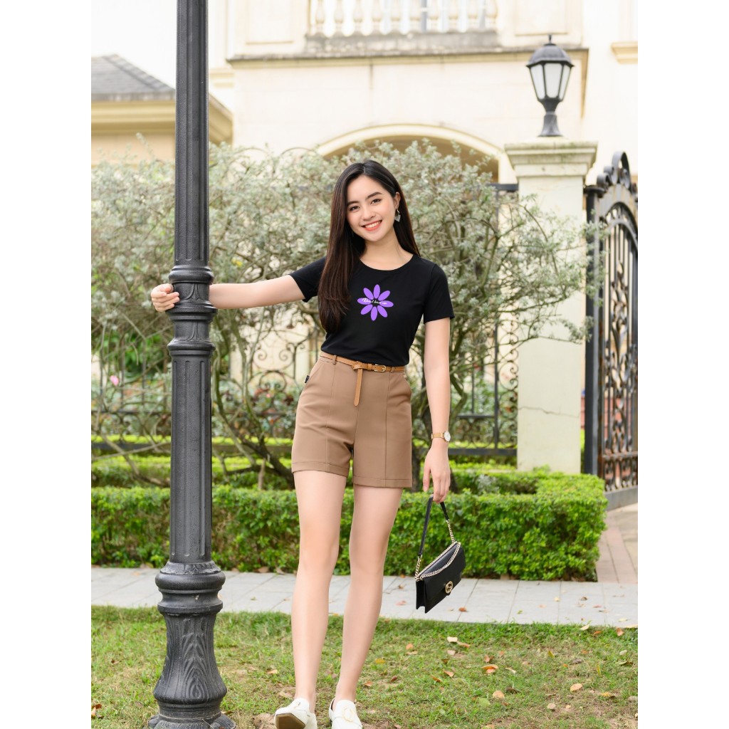 [Form Vừa] Áo thun nữ form vừa in hình hoa lá - Áo phông nữ Loza - G0173_thumbnail_3