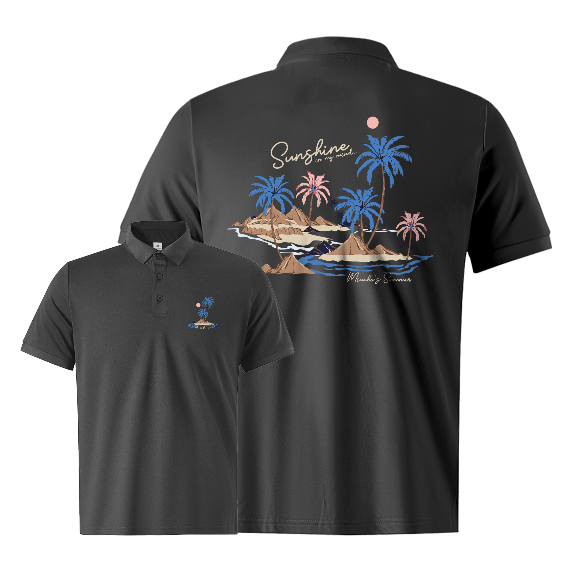 Áo polo nam big size form vừa 2185 Miucho Iconic vải cá sấu polyester co giãn thoáng mát in mix_thumbnail_13