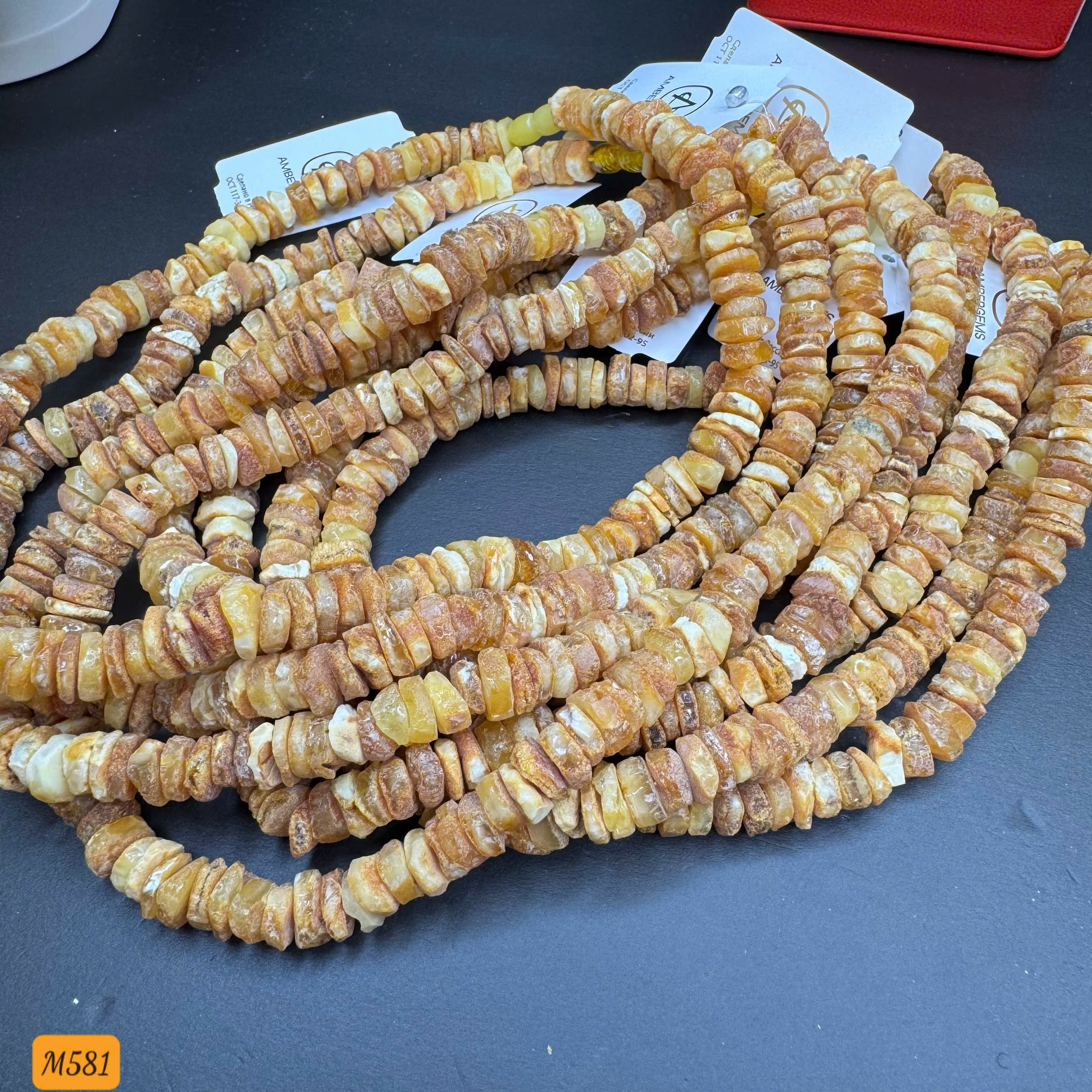 Vòng Cổ Hổ Phách Thô Bánh Xe - M581_thumbnail_2