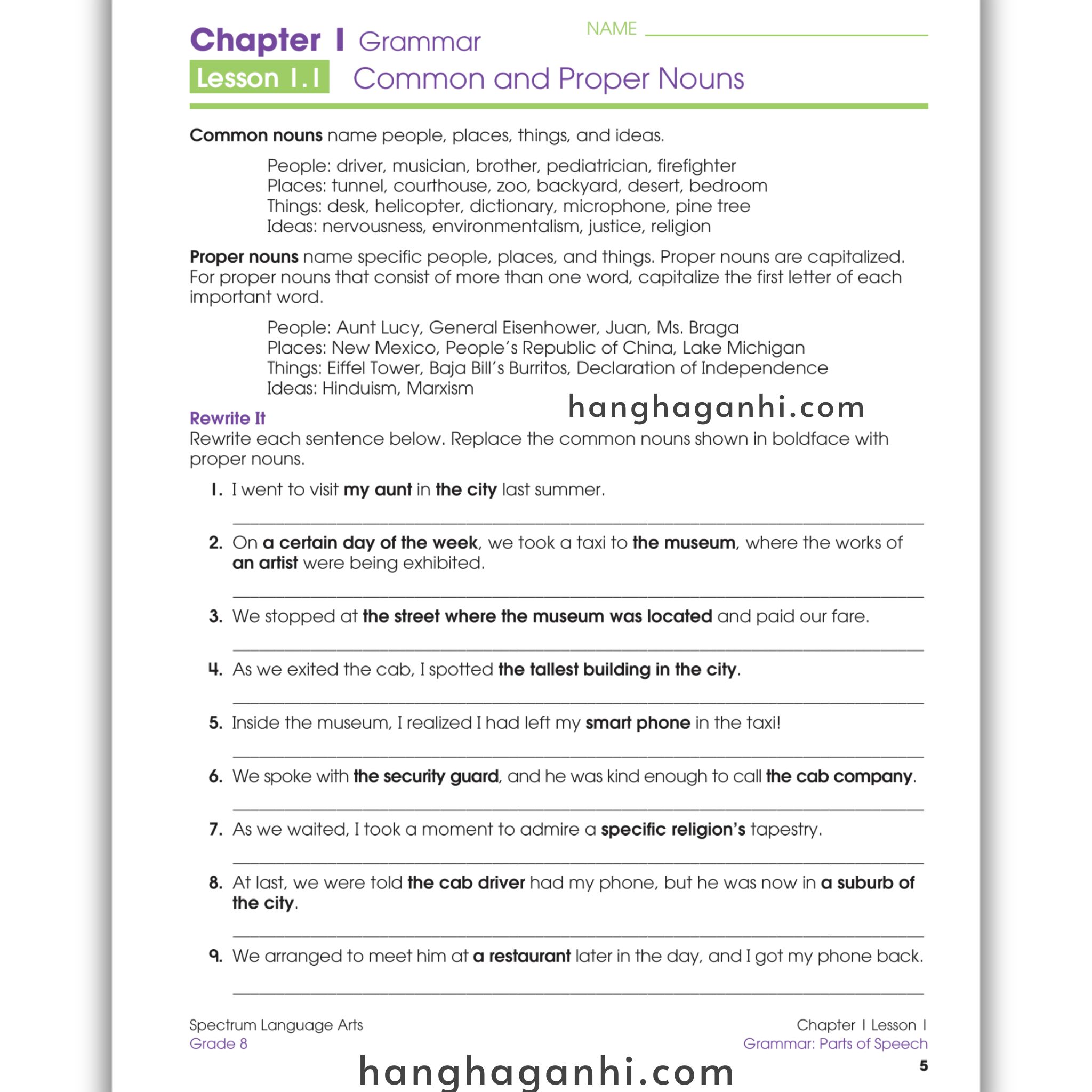 Sách Spectrum Language Arts Workbook Grade 8_thumbnail_6