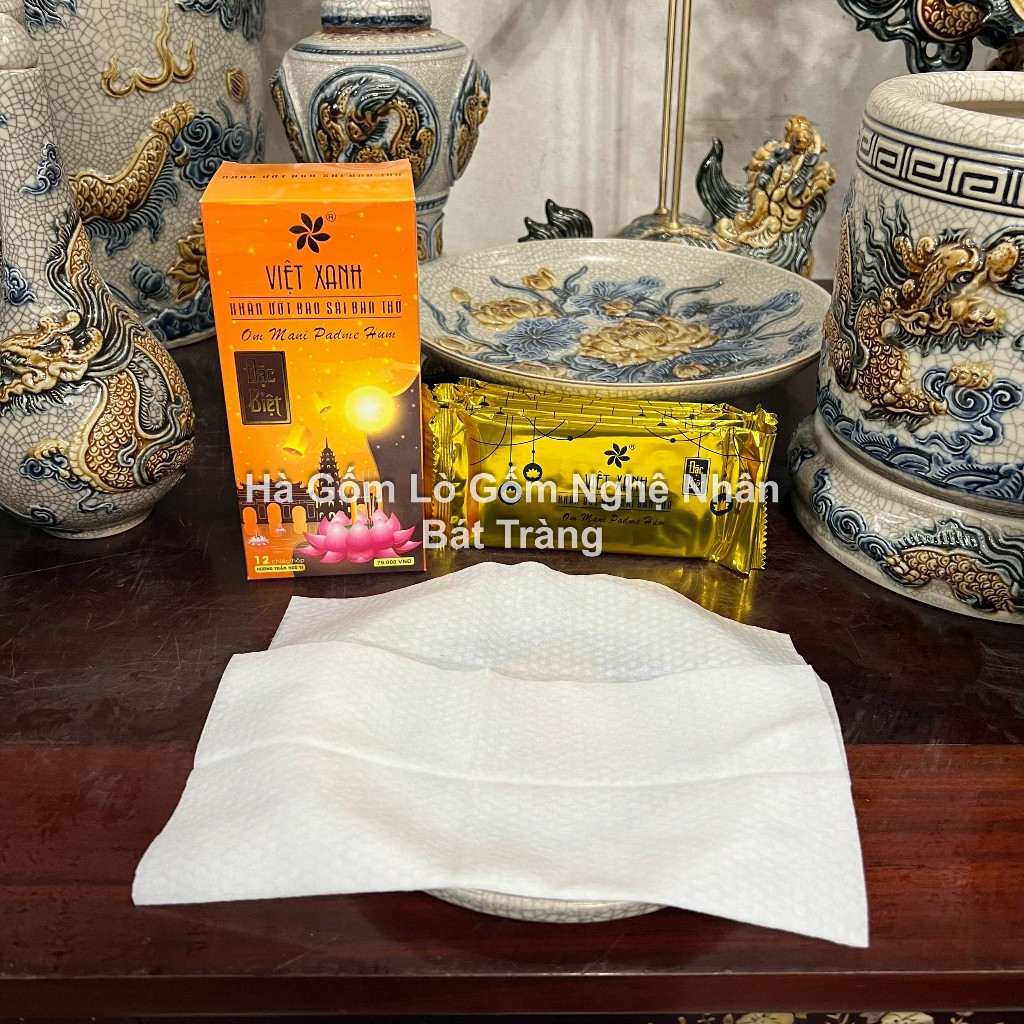 Đồ Thờ Cúng Khăn Ướt bao sái ban thờ, khăn lau ban thờ (Hương Trầm Ngũ Vị )_thumbnail_1