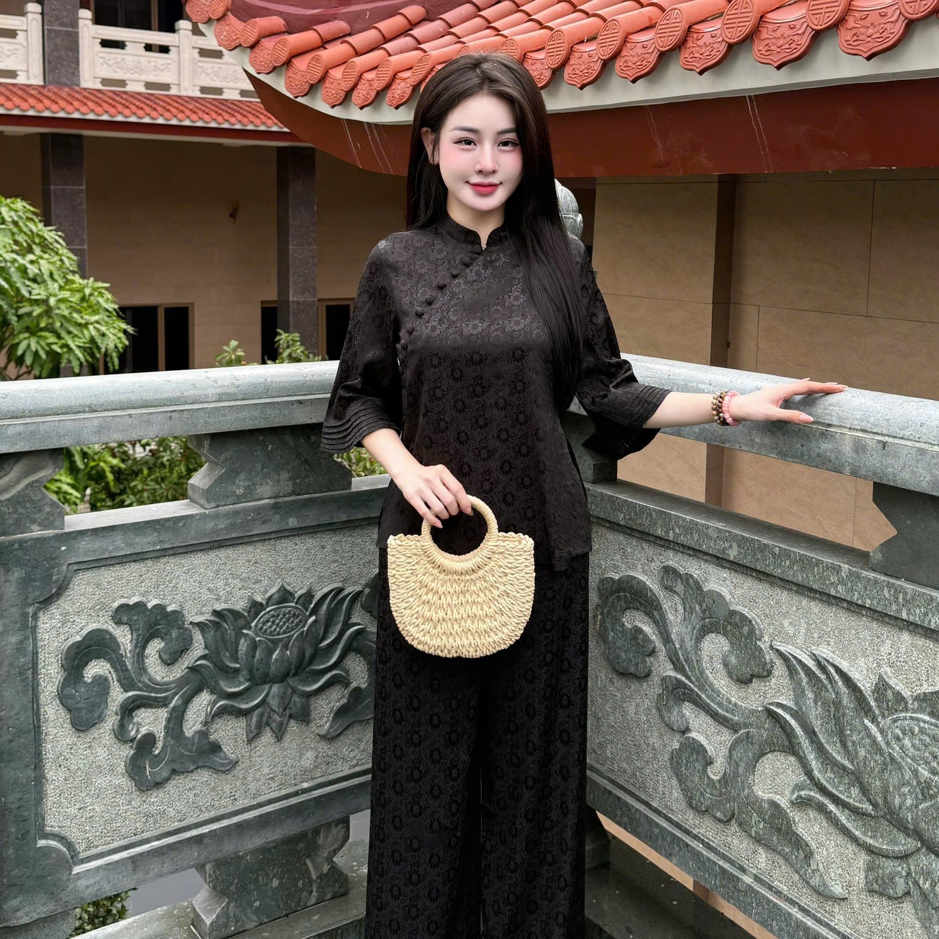 PP342 Pháp phục lễ chùa cao cấp Tinh Nhi tay xếp ly_thumbnail_18