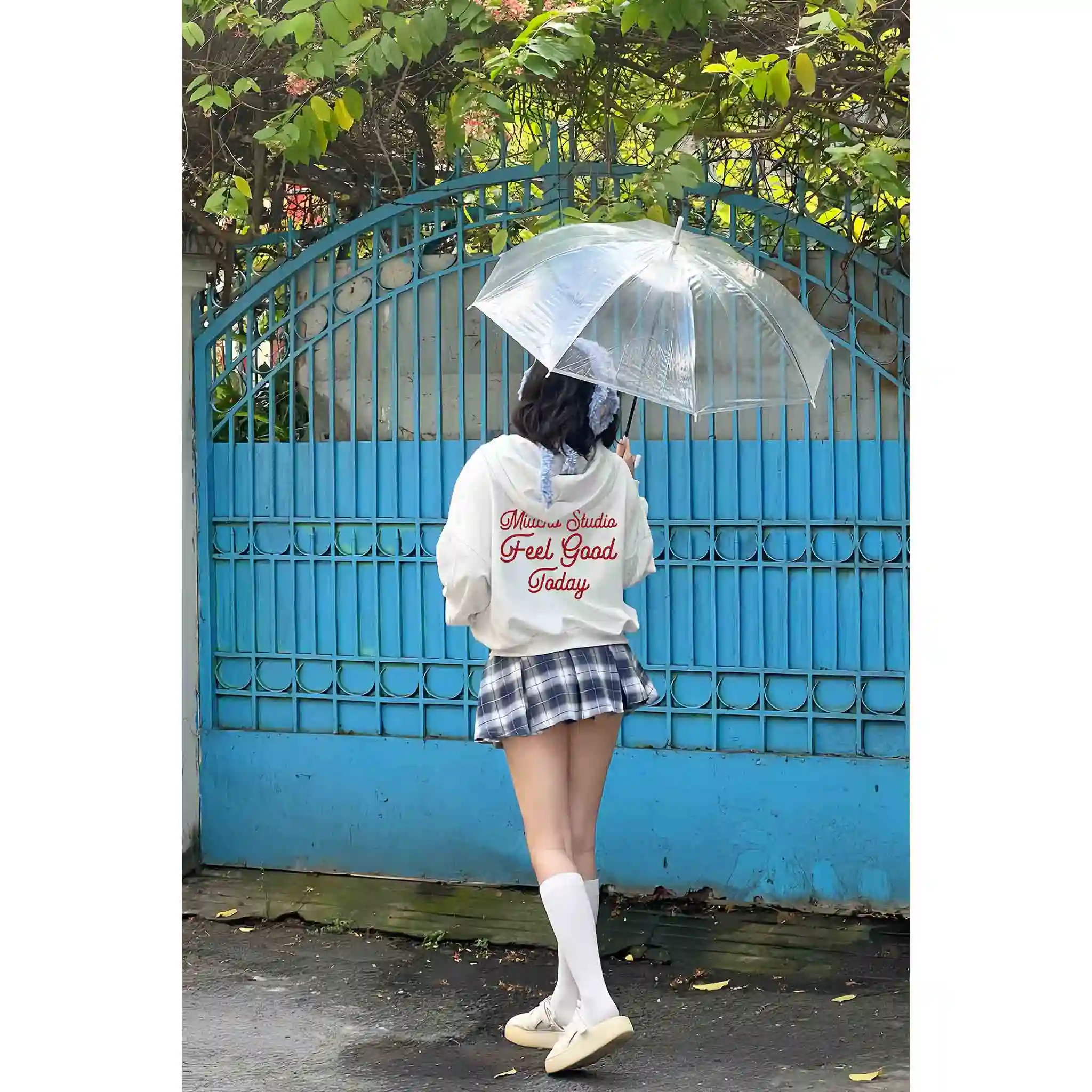 Áo khoác hoodie zip boxy unisex Miucho nỉ 2 da thoáng mát dày dặn basic in typography 2840_thumbnail_5