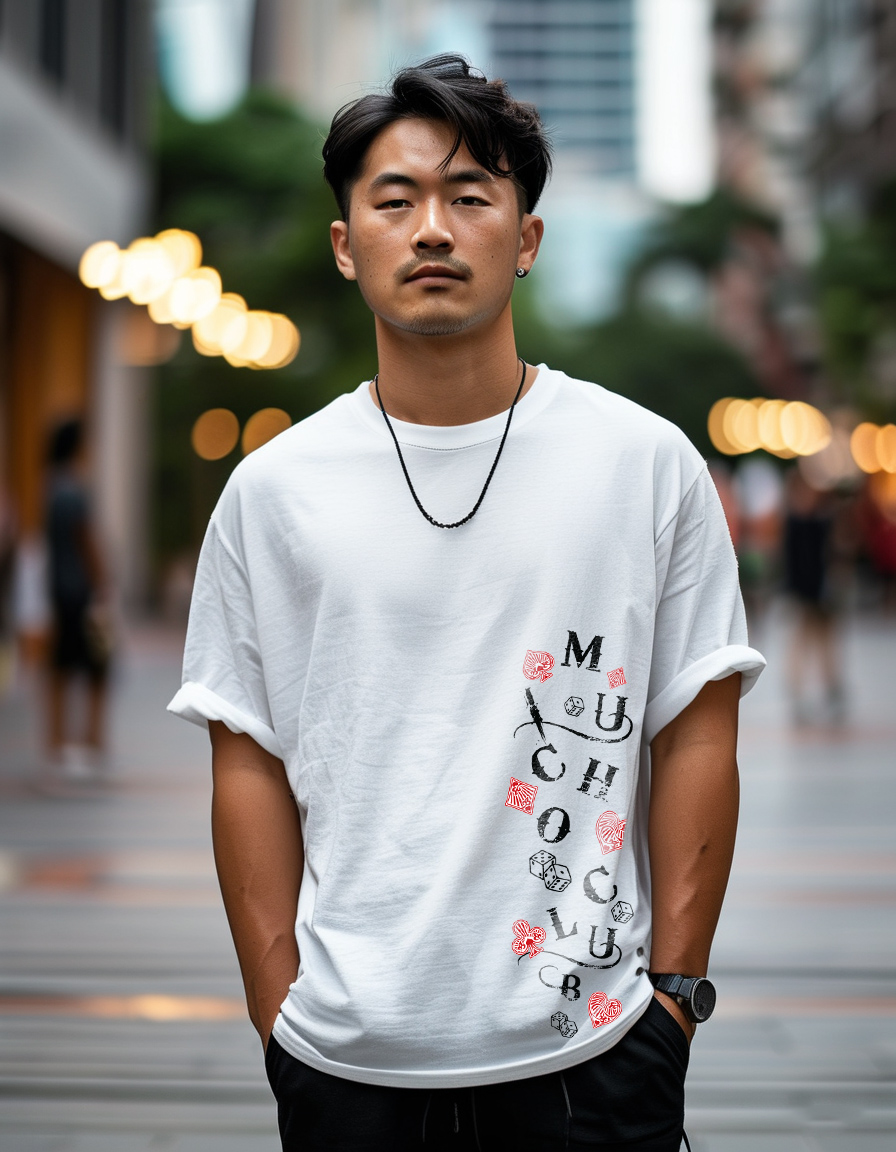 Áo phông tết form rộng cổ tròn vải cotton 4c co giãn thoáng mát 1828 Miucho Iconic in mix_thumbnail_3