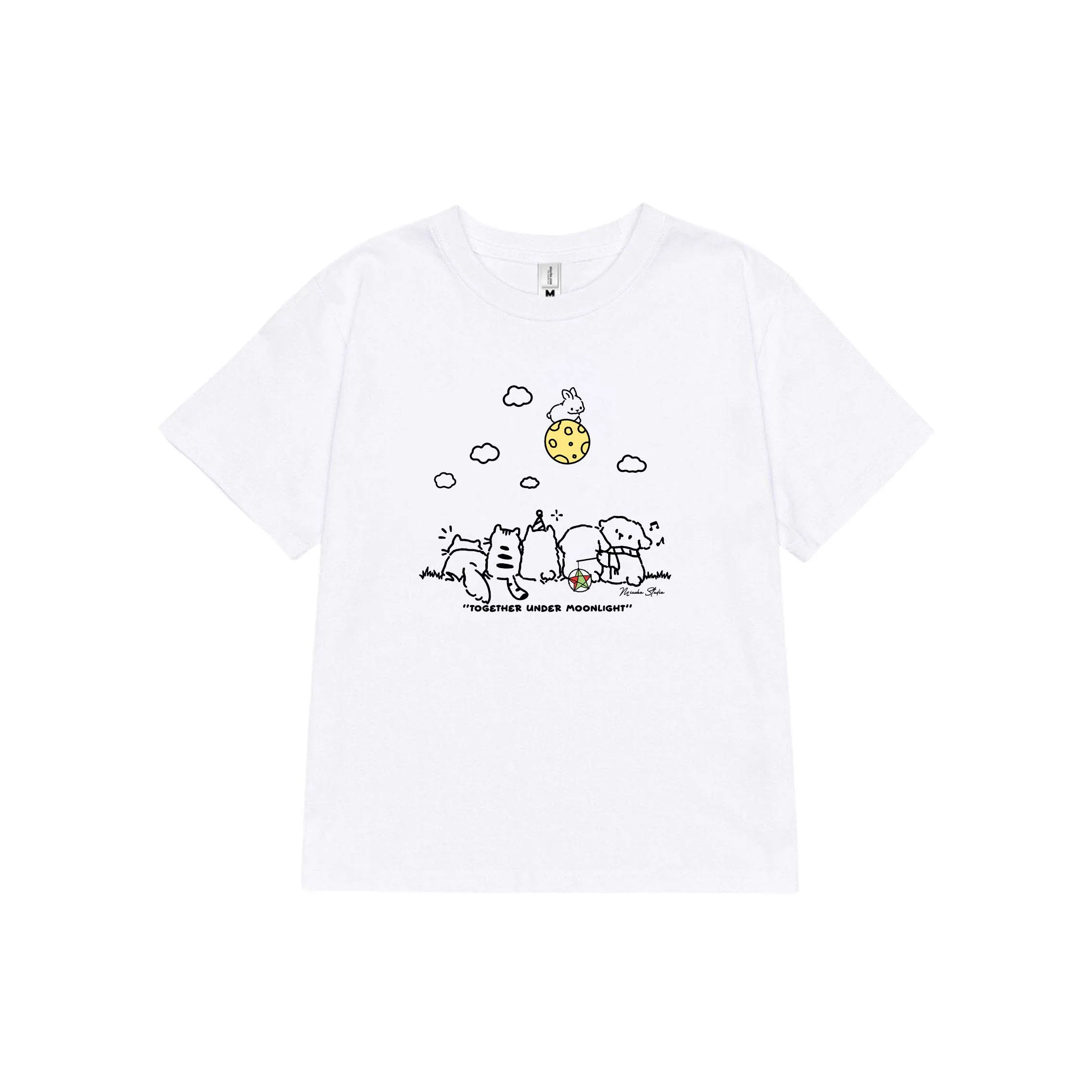 Áo baby tee nữ hình thú đáng yêu 2613 Miucho tay ngắn cổ tròn vải cotton thoáng mát in mix_thumbnail_7