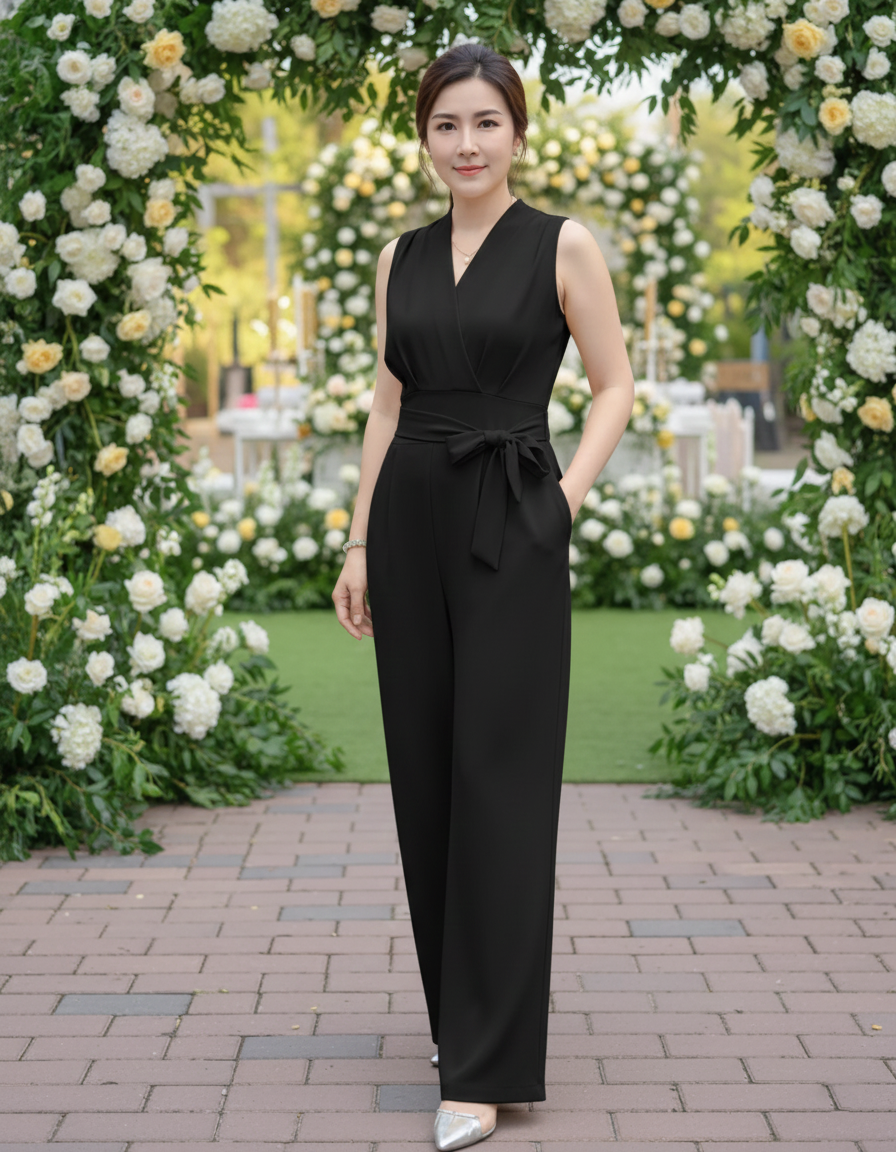 Jumpsuit dài thiết kế xếp ly cột eo xinh xắn_thumbnail_8