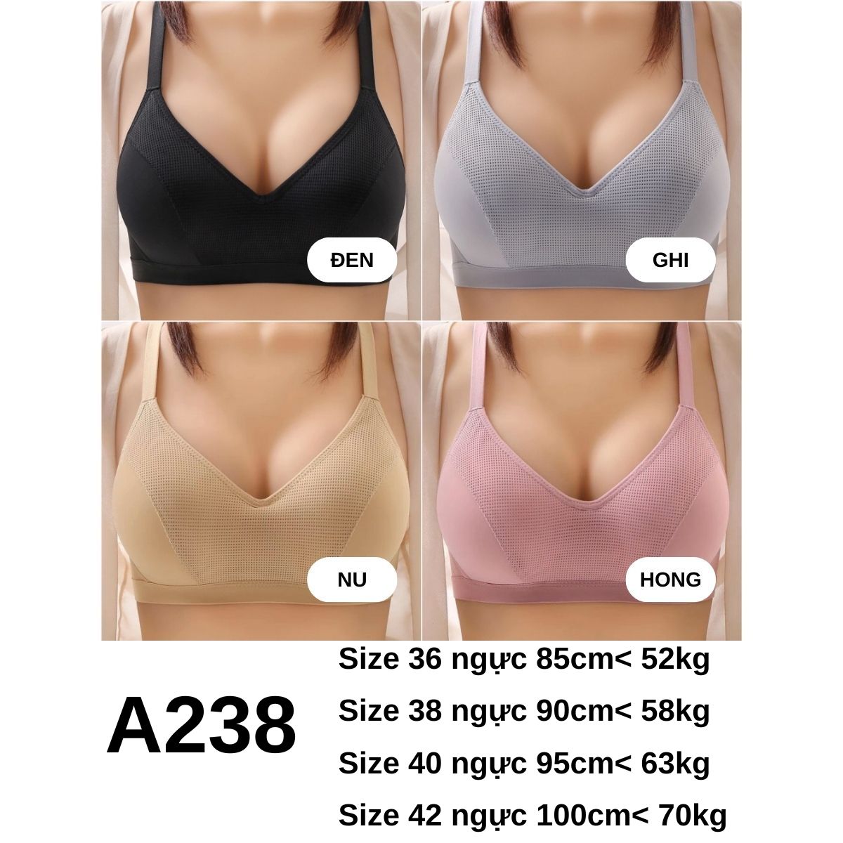 A238 Áo Ngực Ko Gọng