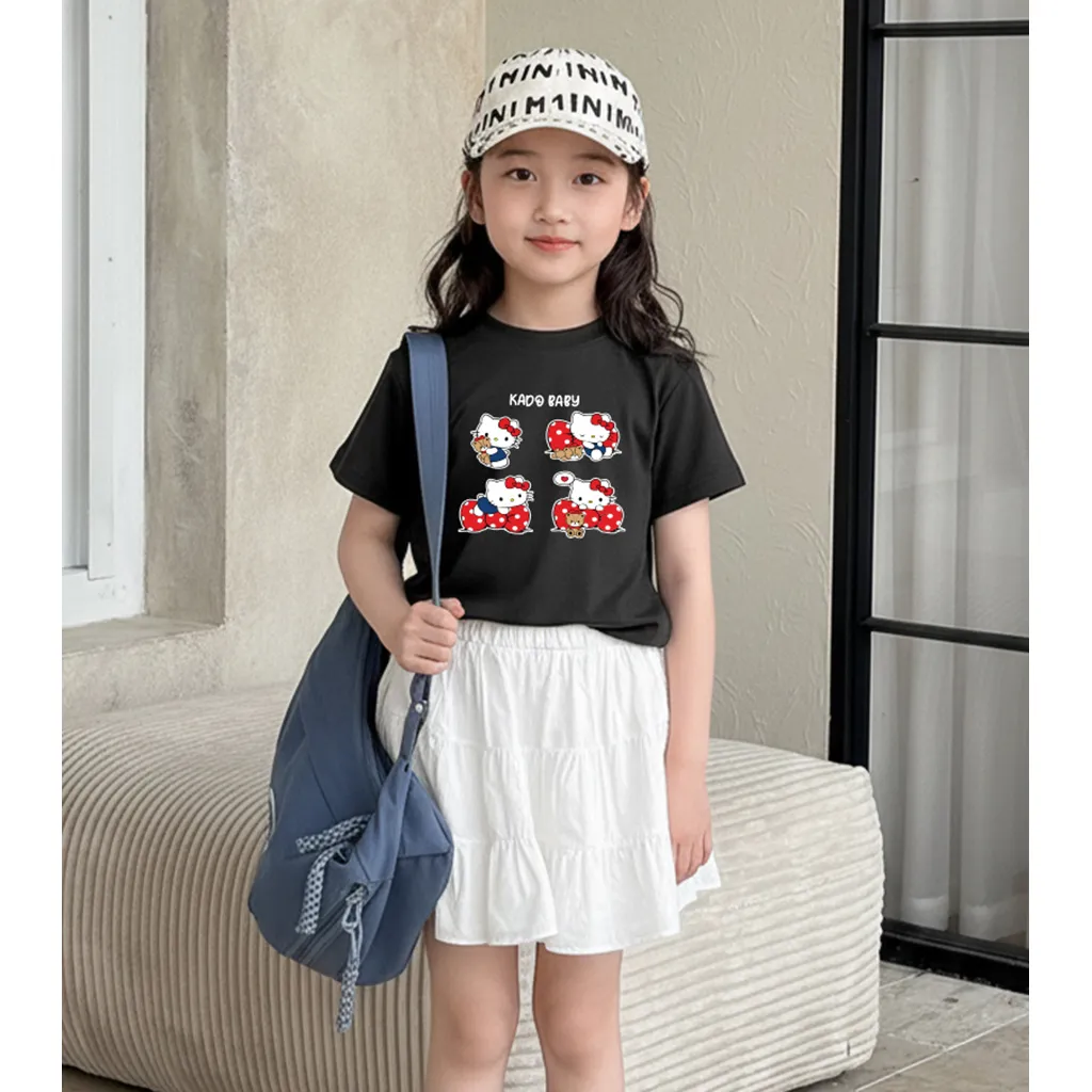 Áo thun kid form rộng Kado chất vải cotton dày dặn thoáng mát thoải mái Hello Kittie 2886_thumbnail_2