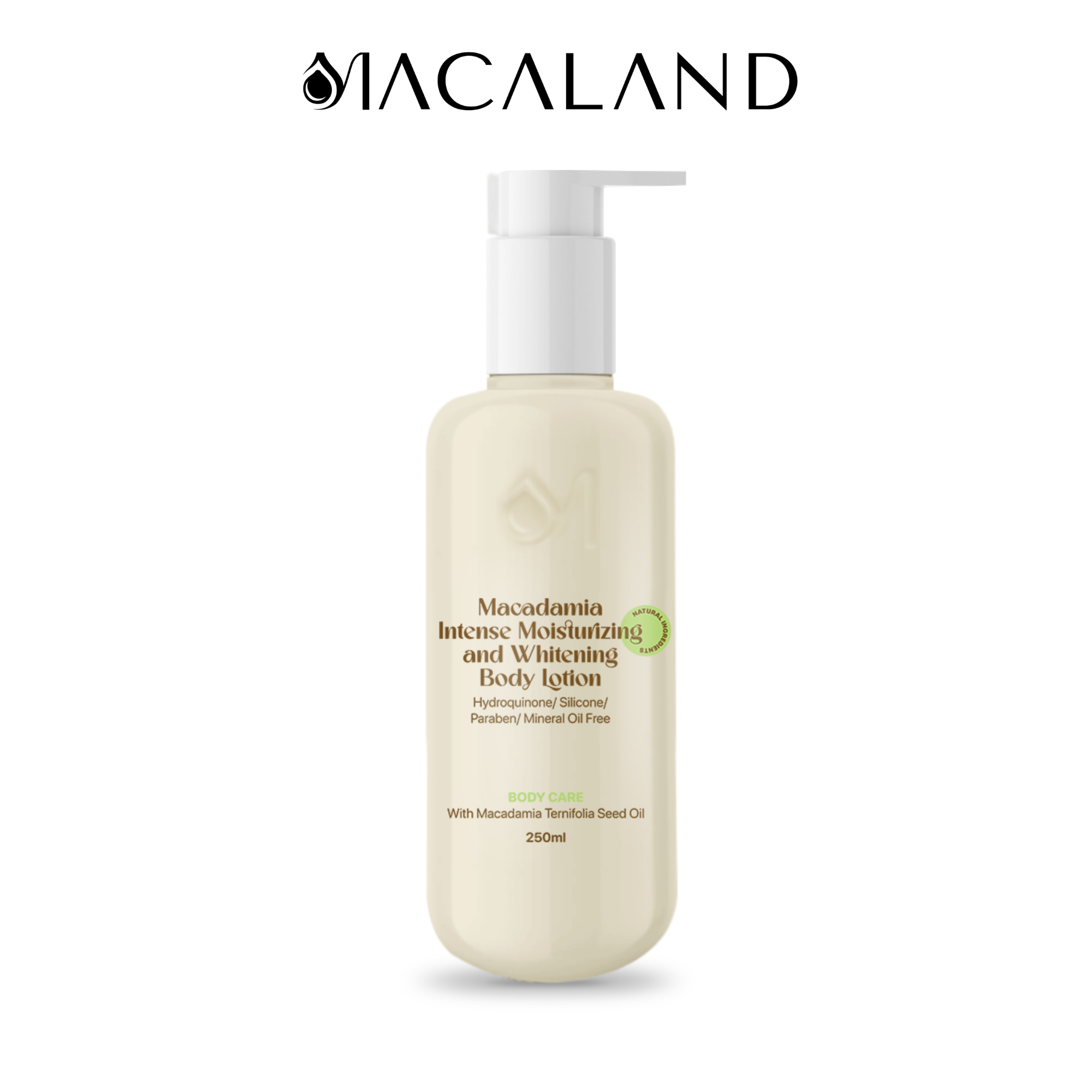 Sữa Dưỡng Thể Body Lotion Mắc Ca MACALAND 250ml Dưỡng Ẩm, Sáng Da, Lưu Hương Thơm Dịu Nhẹ