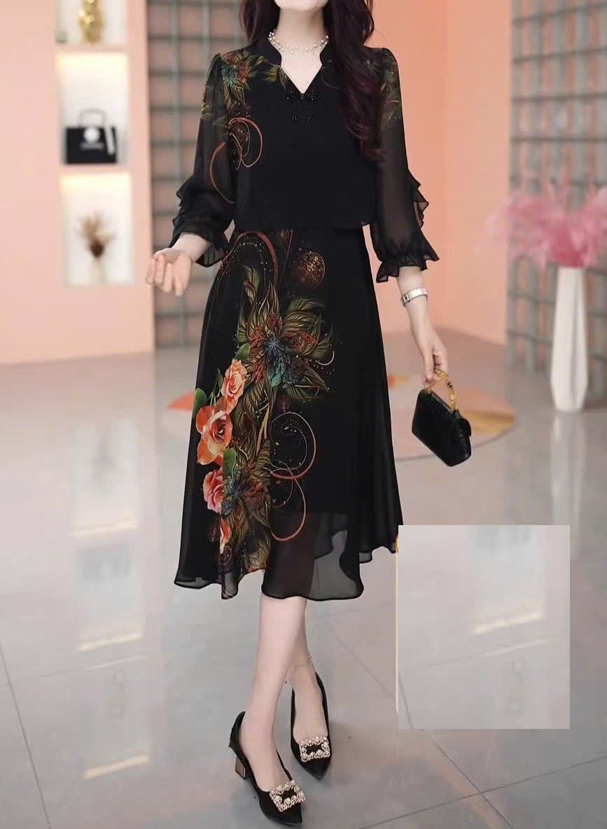 18340-Đầm voan xòe giả rời tay lở in hoa (voan,lót)_thumbnail_1