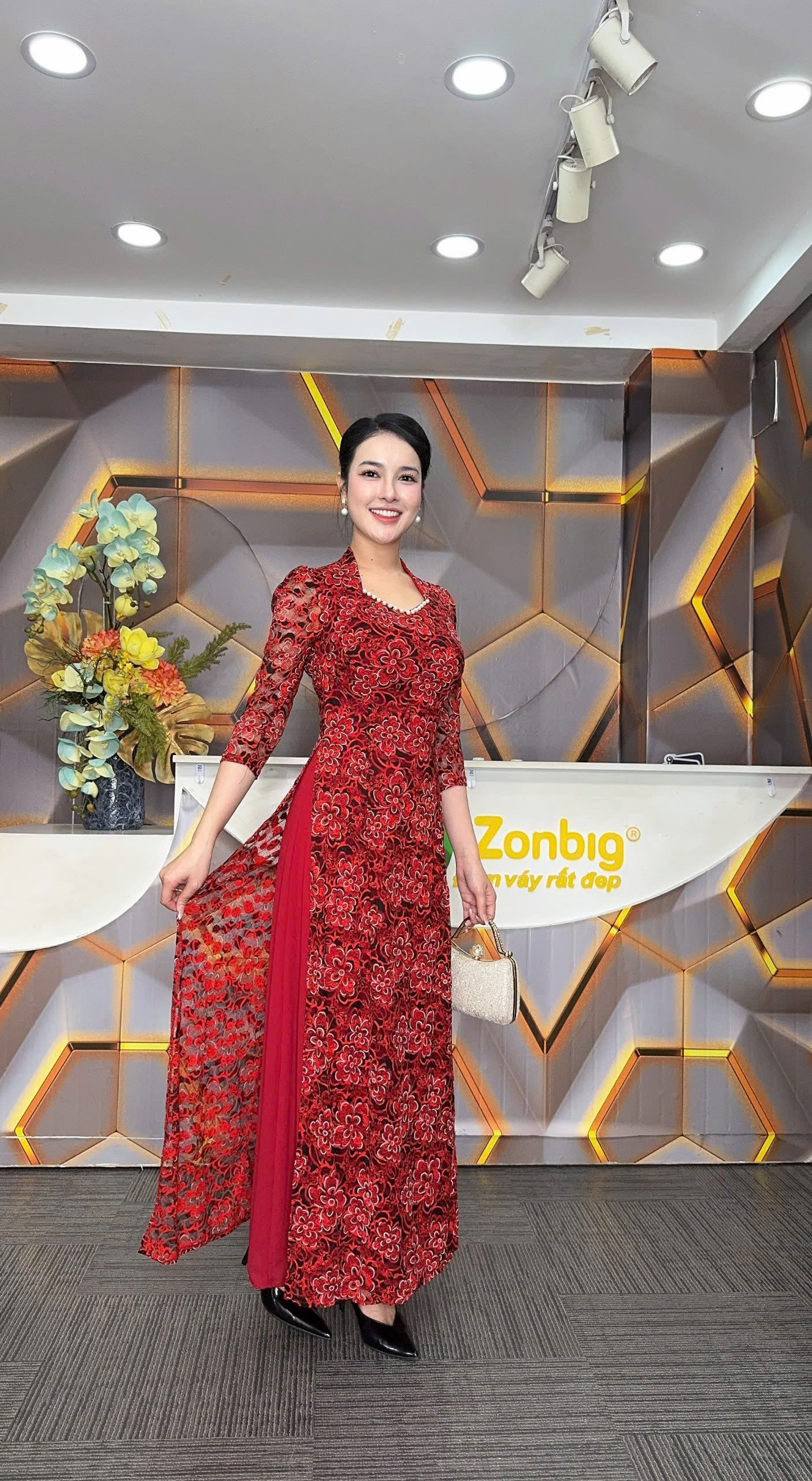 Đầm giả áo dài - Y1902 - Thương hiệu Zonbig_thumbnail_3