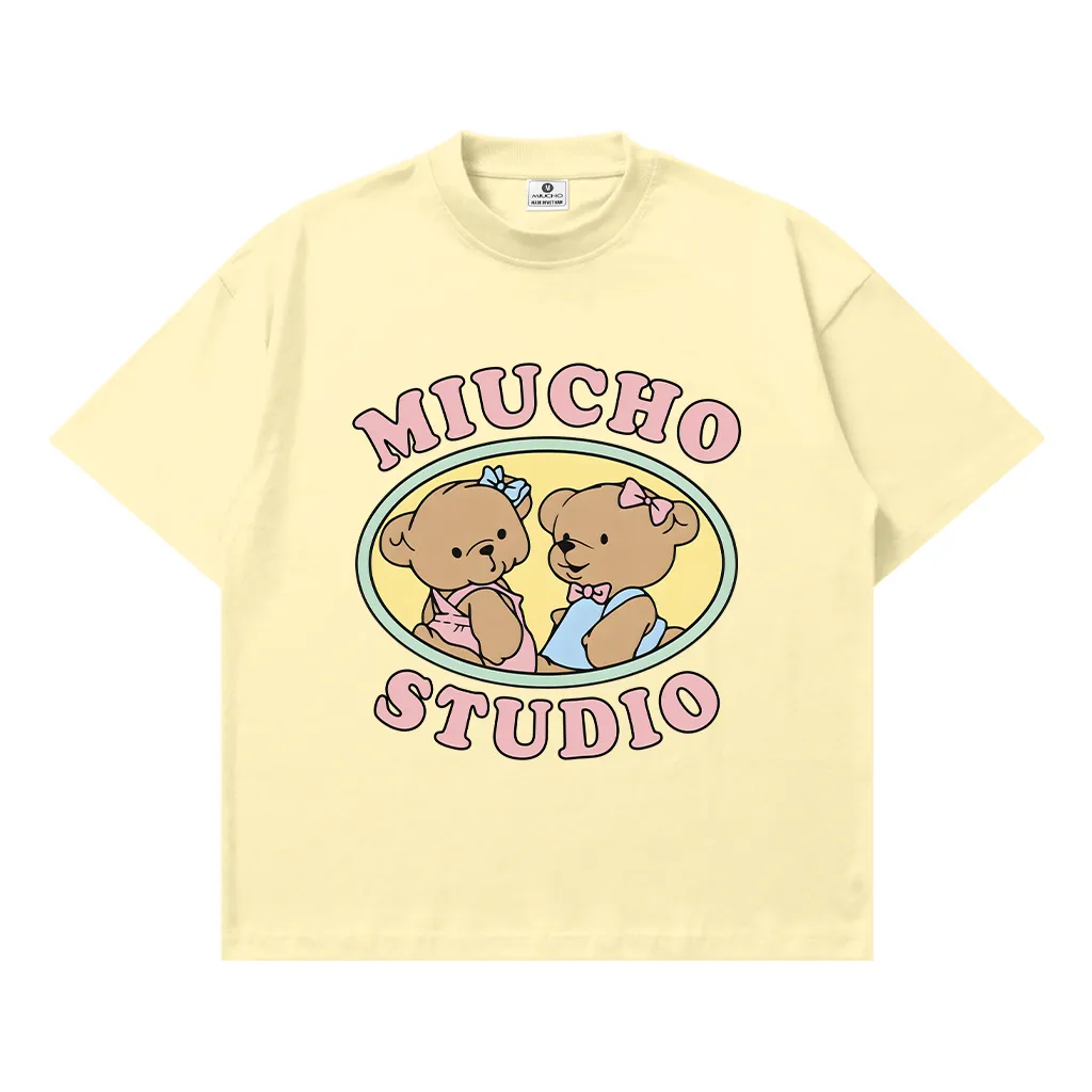 Áo thun boxy nữ Miucho Gấu Teddy 3121_thumbnail_0