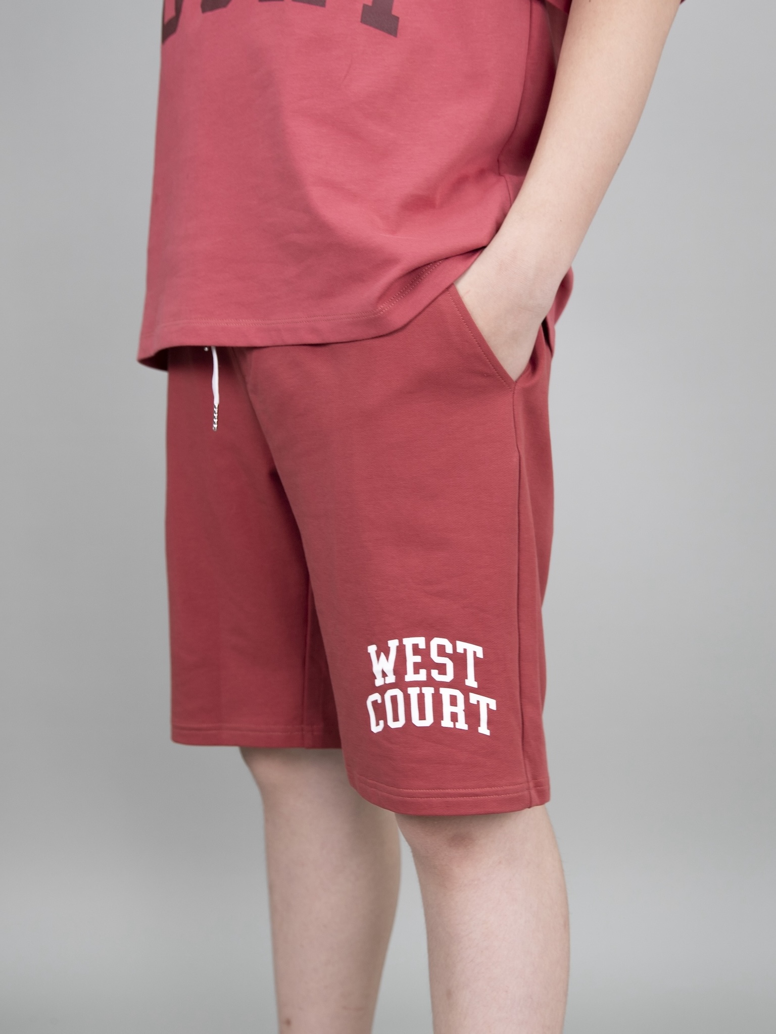 Quần short da cá đỏ mận WEST_thumbnail_1