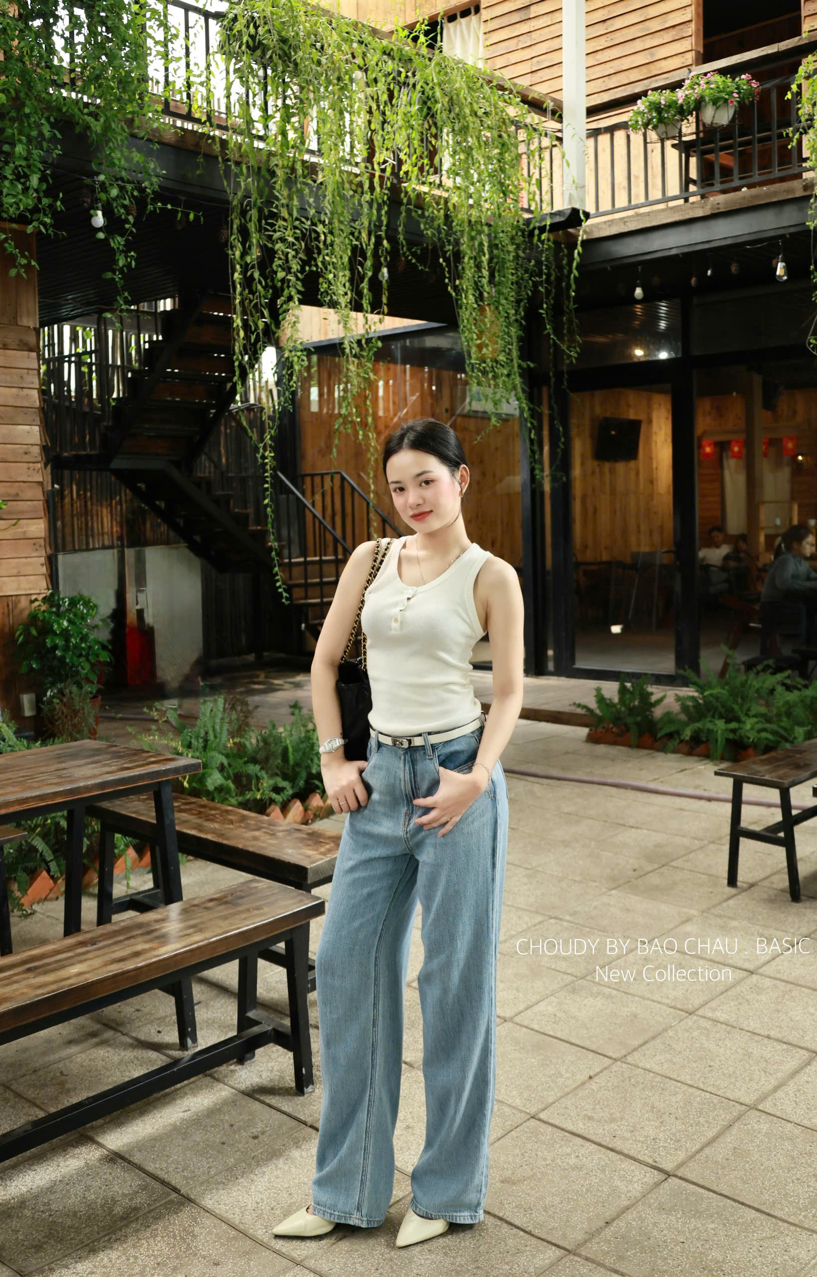 SALE Q166 QUẦN JEAN SUÔNG NHẠT