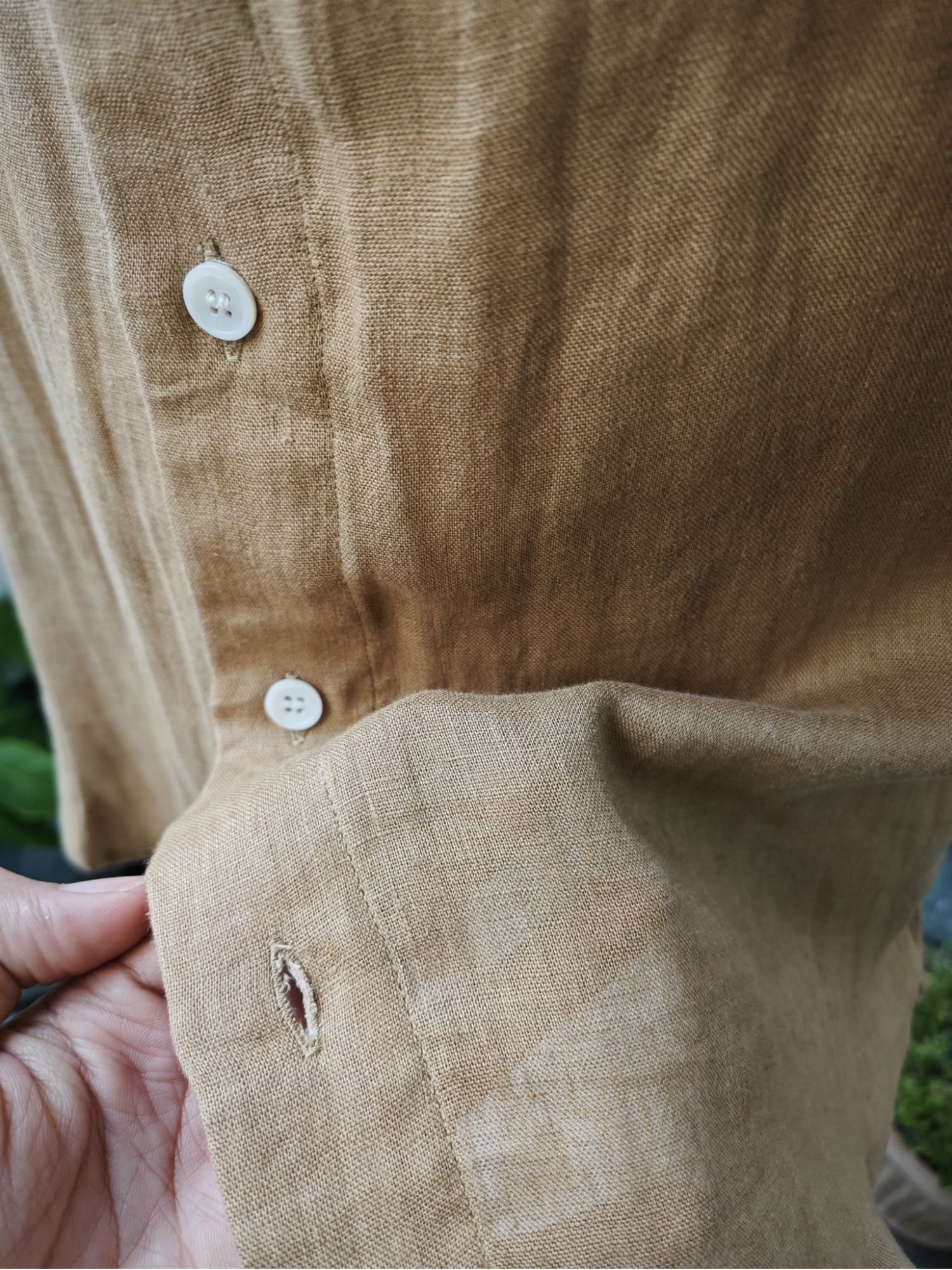 Sơ mi 100% linen tay ngắn cổ kiểu Đức_thumbnail_5