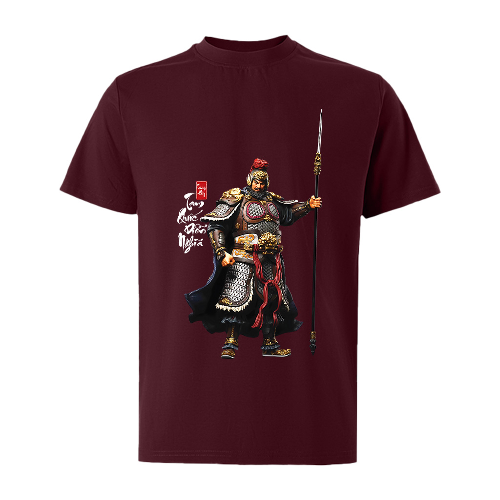 Áo phông nam tam quốc diễn nghĩa nhiều màu nhiều màu ATD1485 Miucho Iconic vải cotton in artwork_thumbnail_0