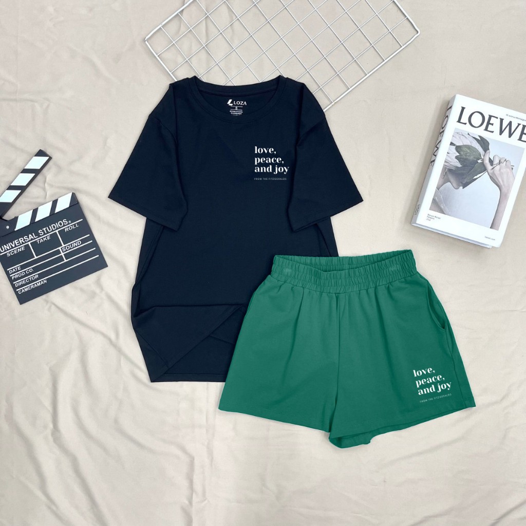 Đồ bộ nữ thun cotton dáng rộng mặc nhà đi chơi mùa hè mát mẻ - LOZA BP19_thumbnail_11