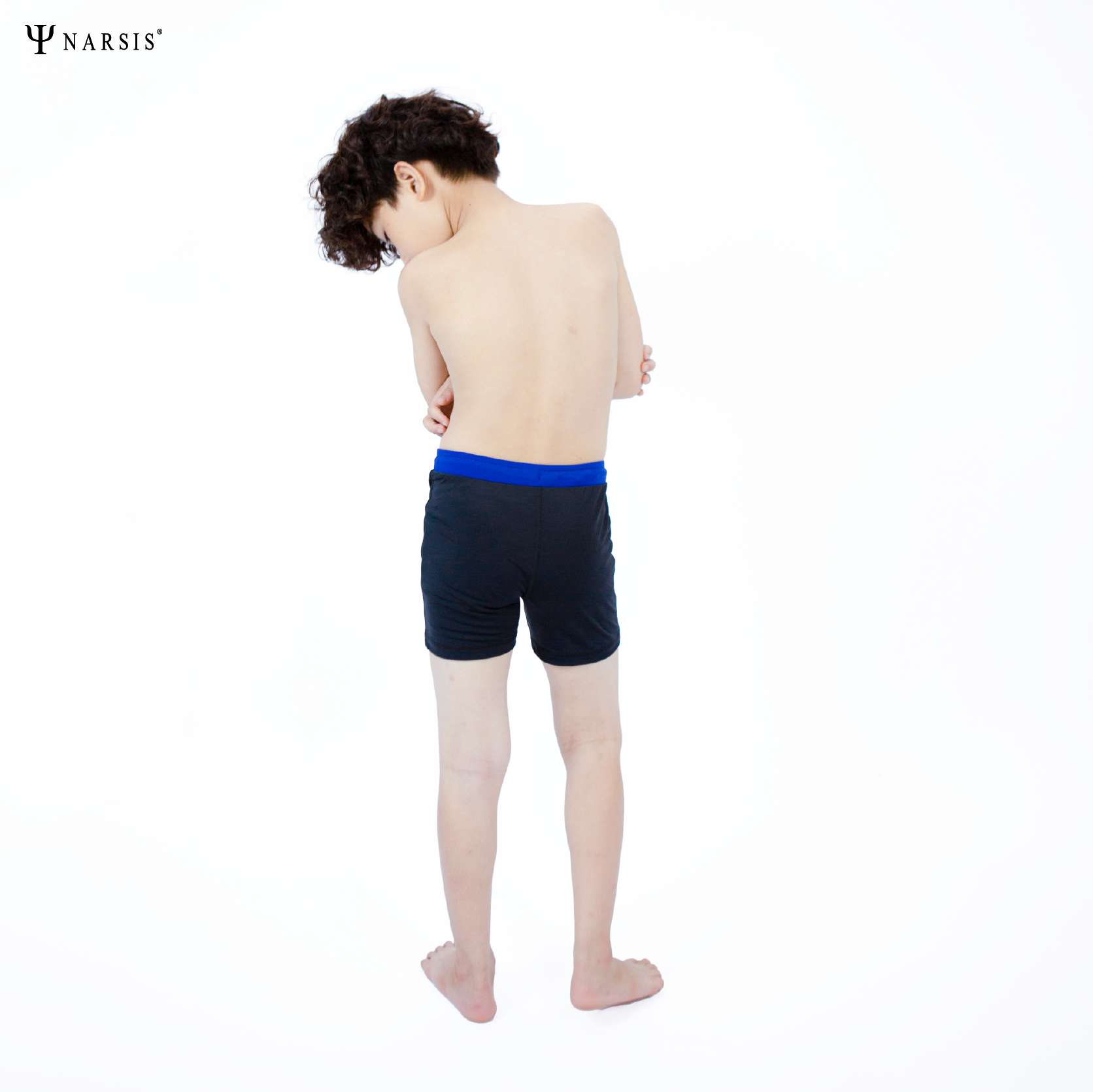 QUẦN BƠI BÉ TRAI ĐEN-XANH IN HÌNH DỄ THƯƠNG KQ23001 NARSIS CHẤT LIỆU THOÁNG MÁT, DỄ CHỊU, THOẢI M...