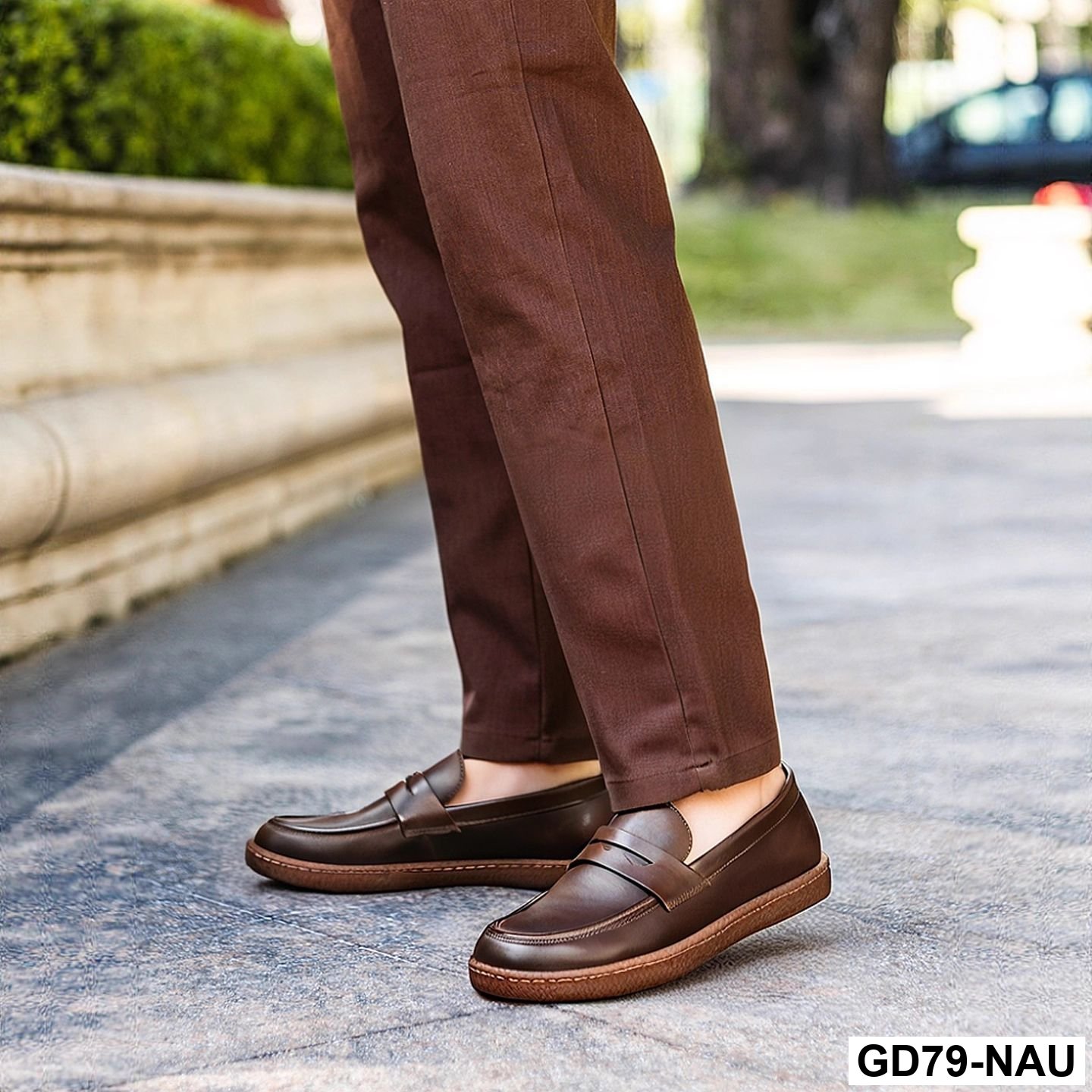 GD79 - Giày lười nam da bò lớp một, da thật, giày da bóng màu retro, giày lười nam đế mềm, thoáng khí, thấm hút mồ hôi_thumbnail_3