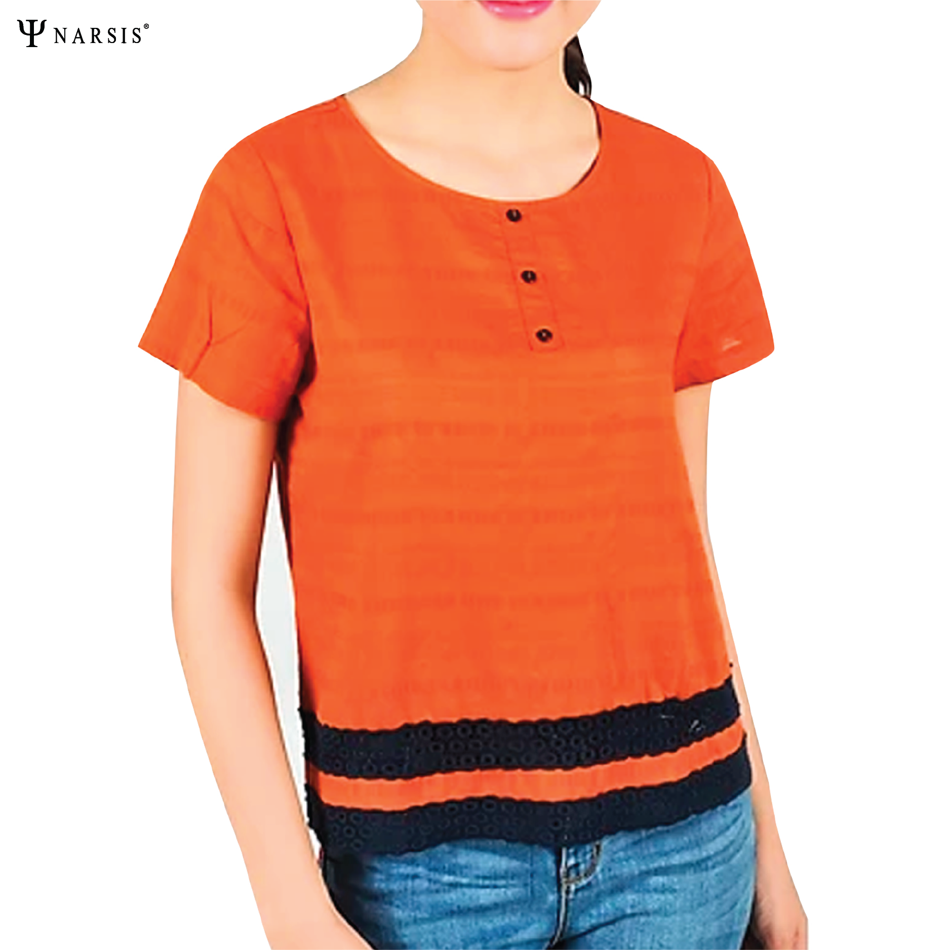 ÁO NỮ KIỂU CROPTOP - L7015 NARSIS VẢI REN THOÁNG MÁT, SANG TRỌNG, PHONG CÁCH THANH LỊCH, TINH TẾ