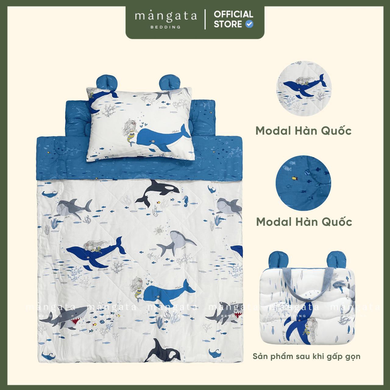 Mẫu Đại dương - Bộ chăn gối gấp gọn đi học_thumbnail_1