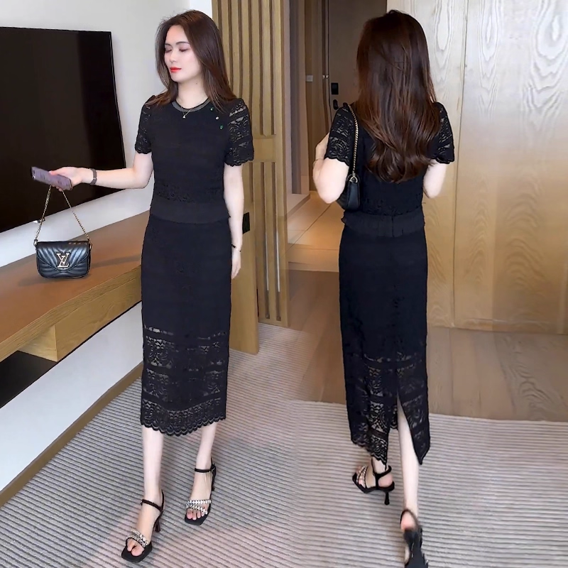 17224-Set áo peplum kèm chân váy suông ren (ren, lót)_thumbnail_1