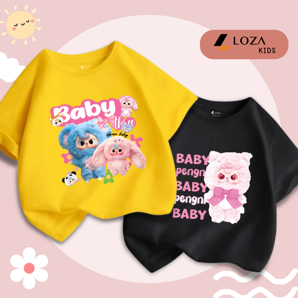 Áo phông Baby Three cho bé gái - Áo phông trẻ em Loza Kids - CA003_thumbnail_1