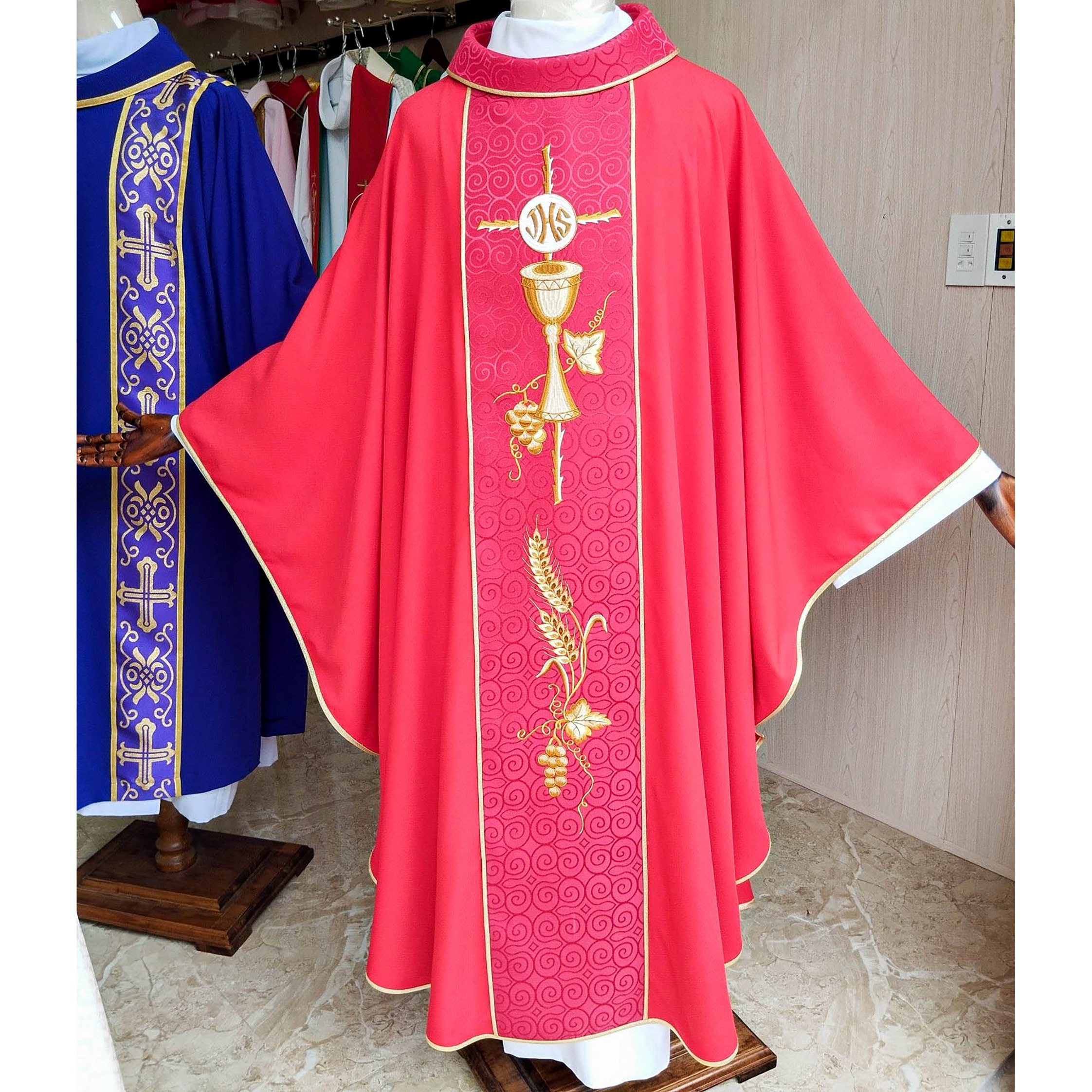 Áo lễ linh mục màu đỏ - Qùa tặng tân linh mục - Qùa tặng cha xứ