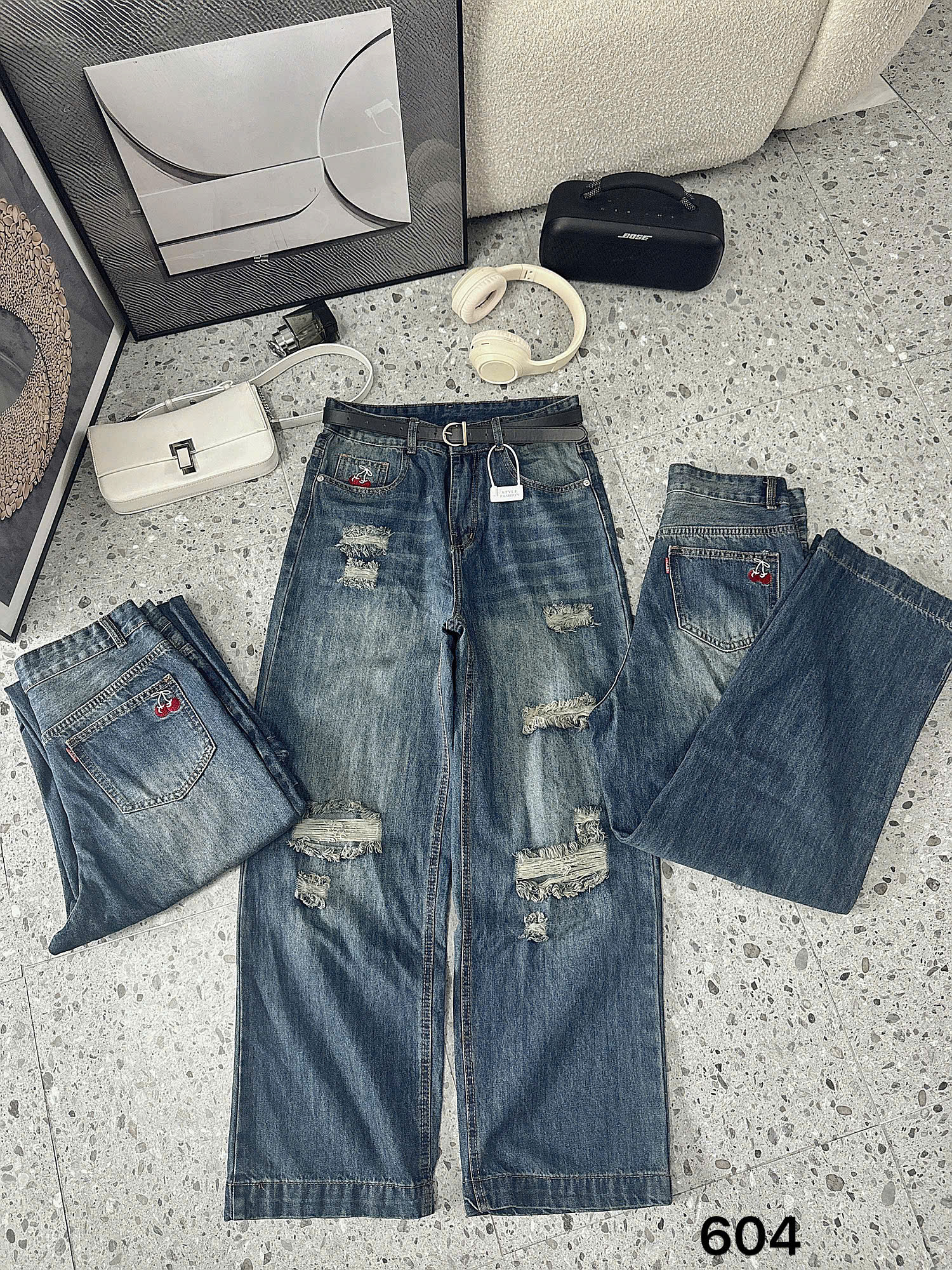 BIGSIZE NỮ - Quần suông thêu cherry T- QJ604_thumbnail_3