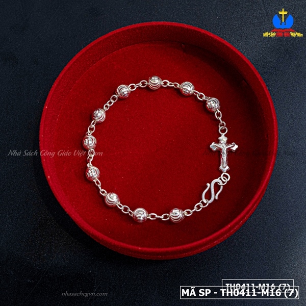 Lắc mân côi bạc Thánh Giá M16_thumbnail_1