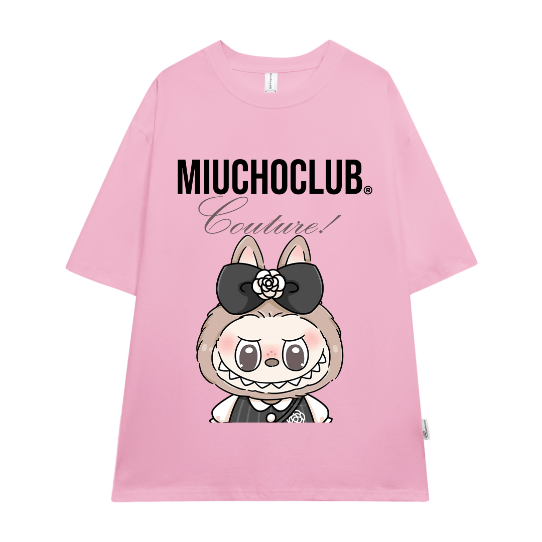 Áo thun labubu form rộng nhiều màu sắc ATD1471 Miucho tay ngắn cổ tròn in mix_thumbnail_13