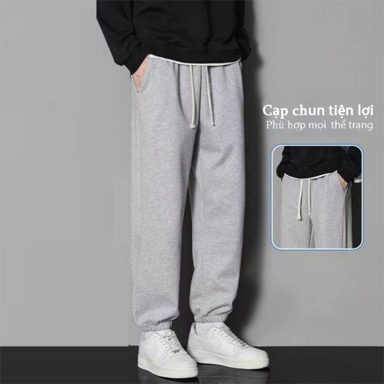 Quần Nỉ Tăm Jogger Unisex _thumbnail_10