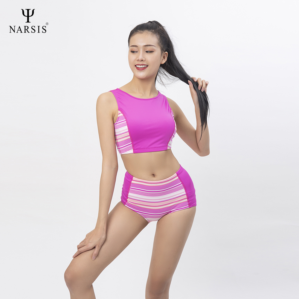 BỘ BƠI NỮ A0003 NARSIS CHẤT LIỆU THOÁNG MÁT, DỄ CHỊU, THOẢI MÁI CẢ NGÀY, DỄ VẬN ĐỘNG_thumbnail_2