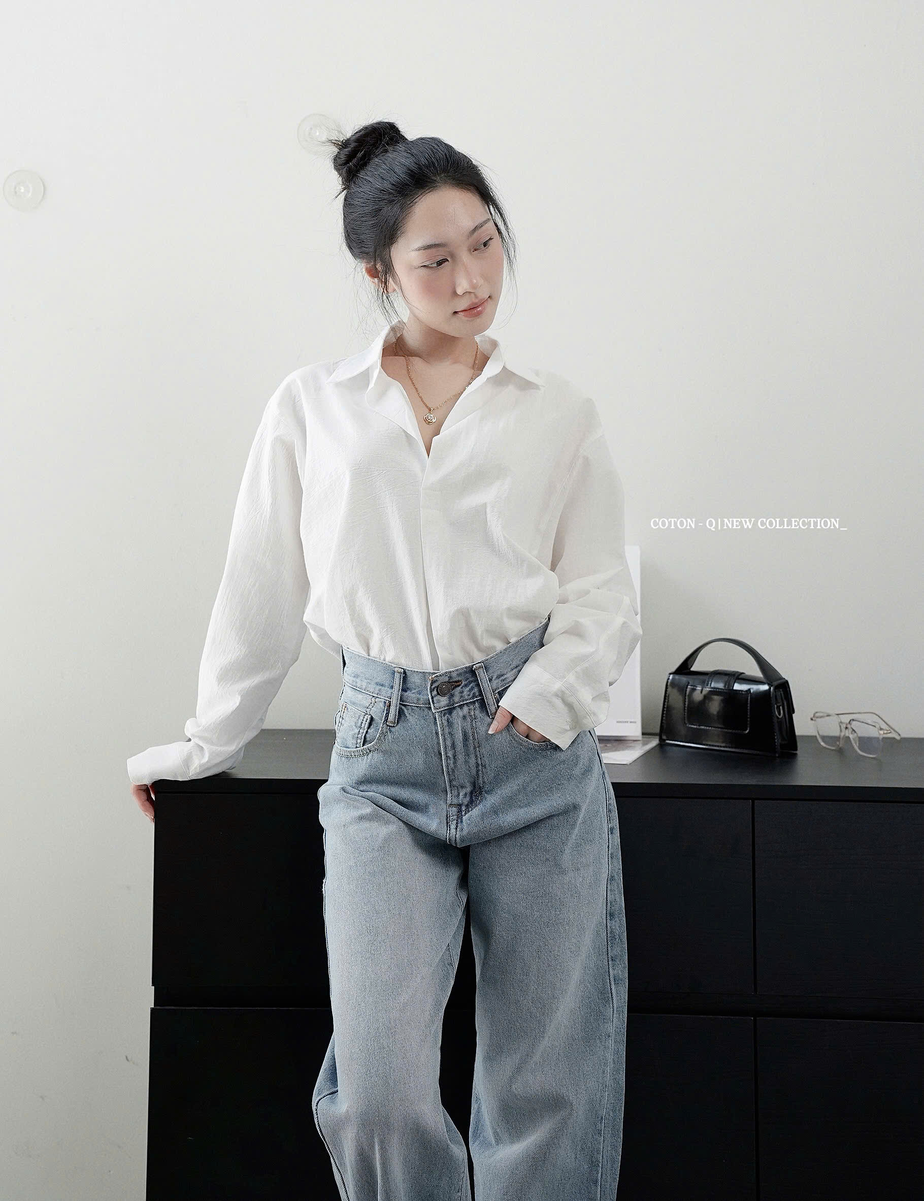 Áo somi tay dài phối kiểu ( HỒNG CAM )_thumbnail_30