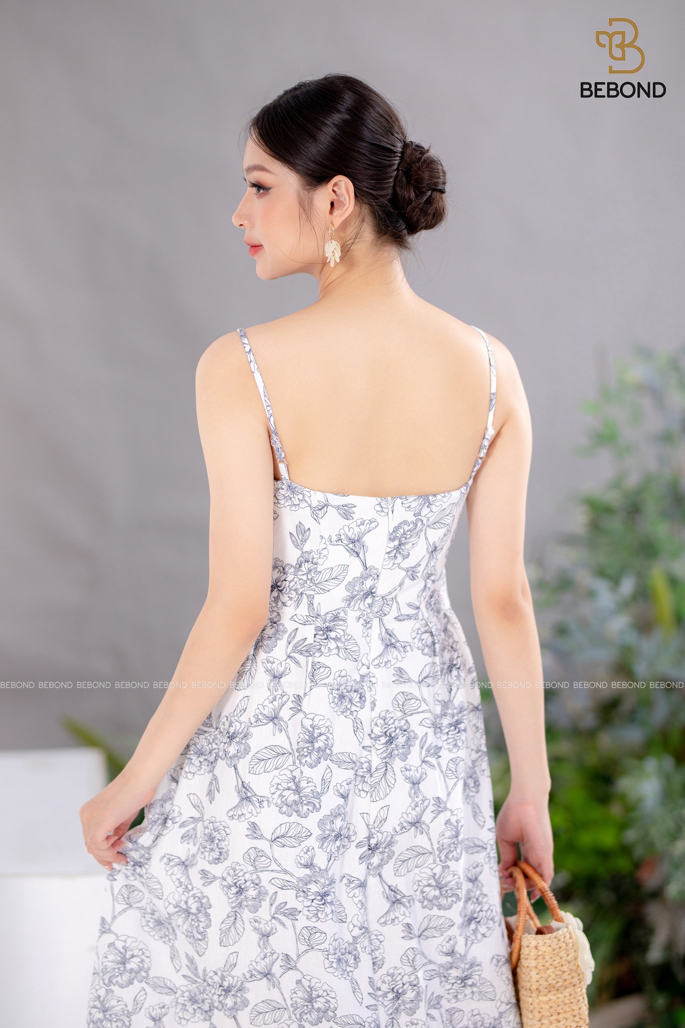 Đầm lilen hoa tím than 2 dây LAVIS_thumbnail_2