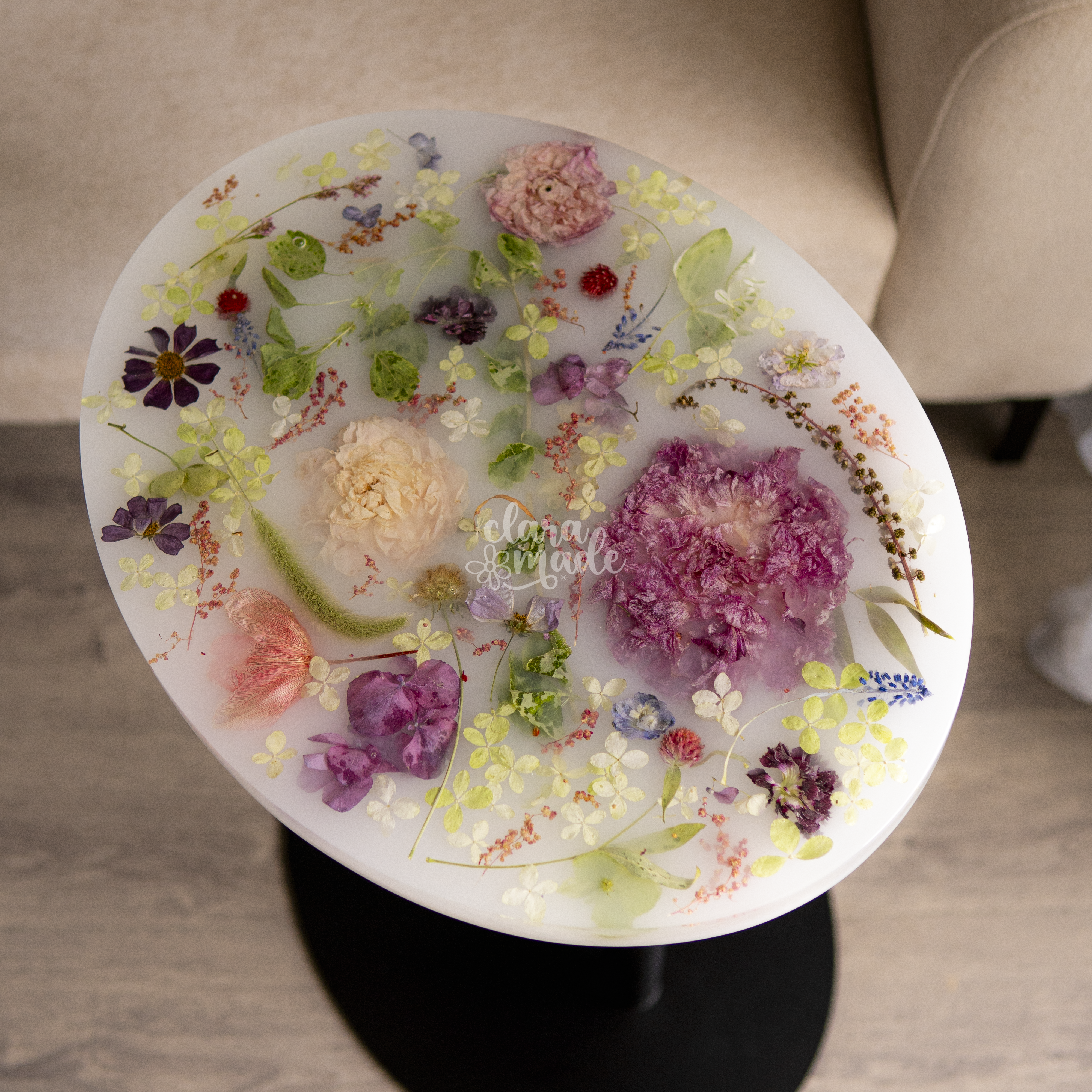 Bàn hoa khô độc bản Bloomside by Claramade