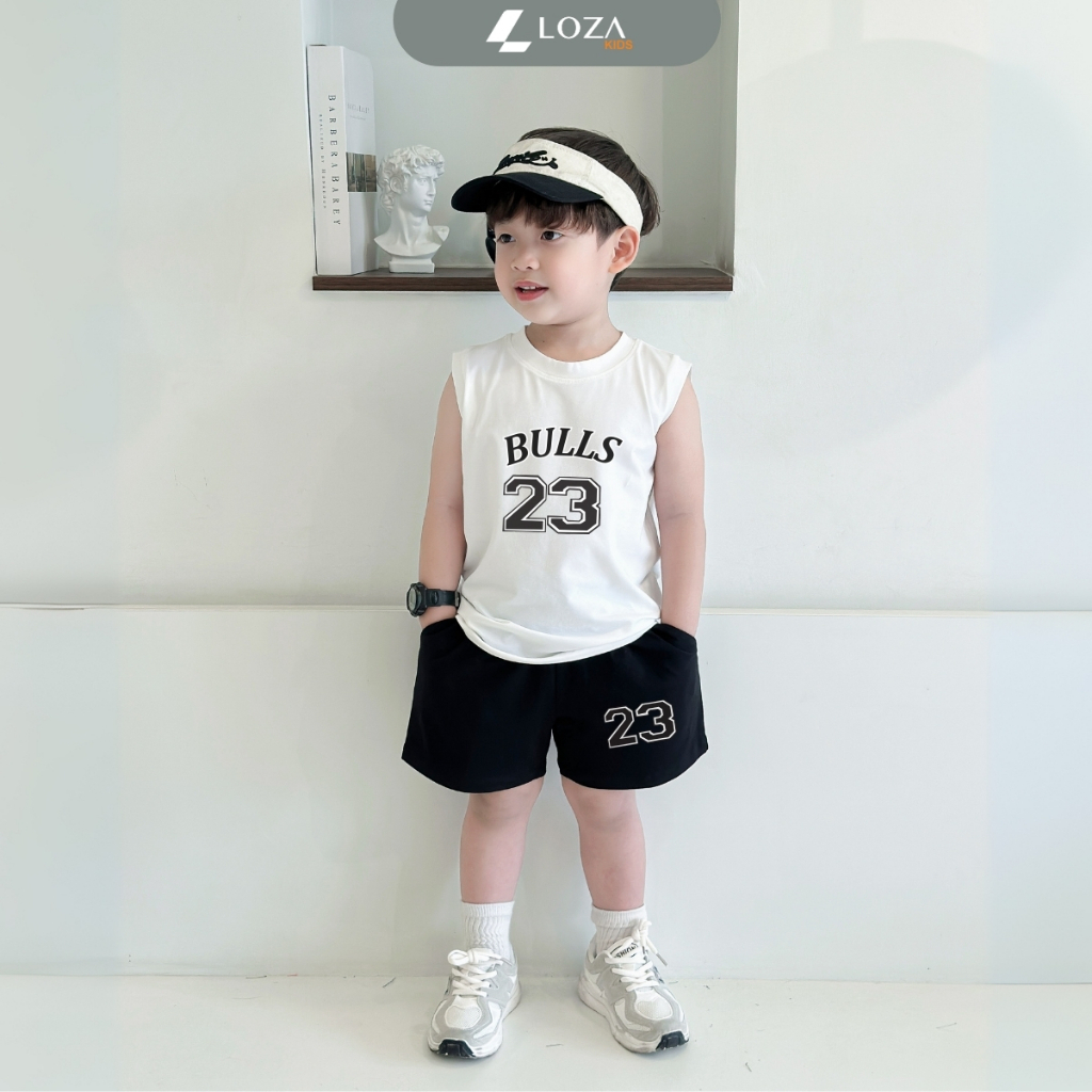 Bộ ba lỗ bé trai in hình 'Bulls 23' - Loza Kids BL345_thumbnail_2