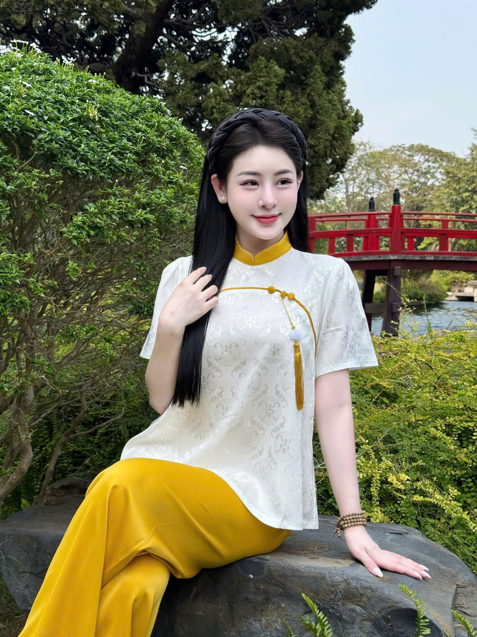 PP302 Pháp phục lễ chùa tay ngắn Tinh Nhi_thumbnail_7