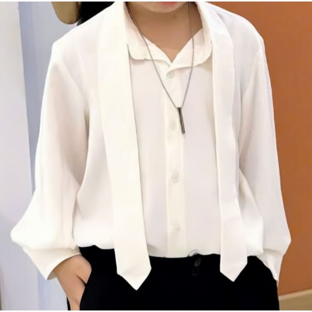 Áo Lụa Kem Cổ Dây, Quần Suông Đen Cho Bé Trai, Bé Gái.._thumbnail_3