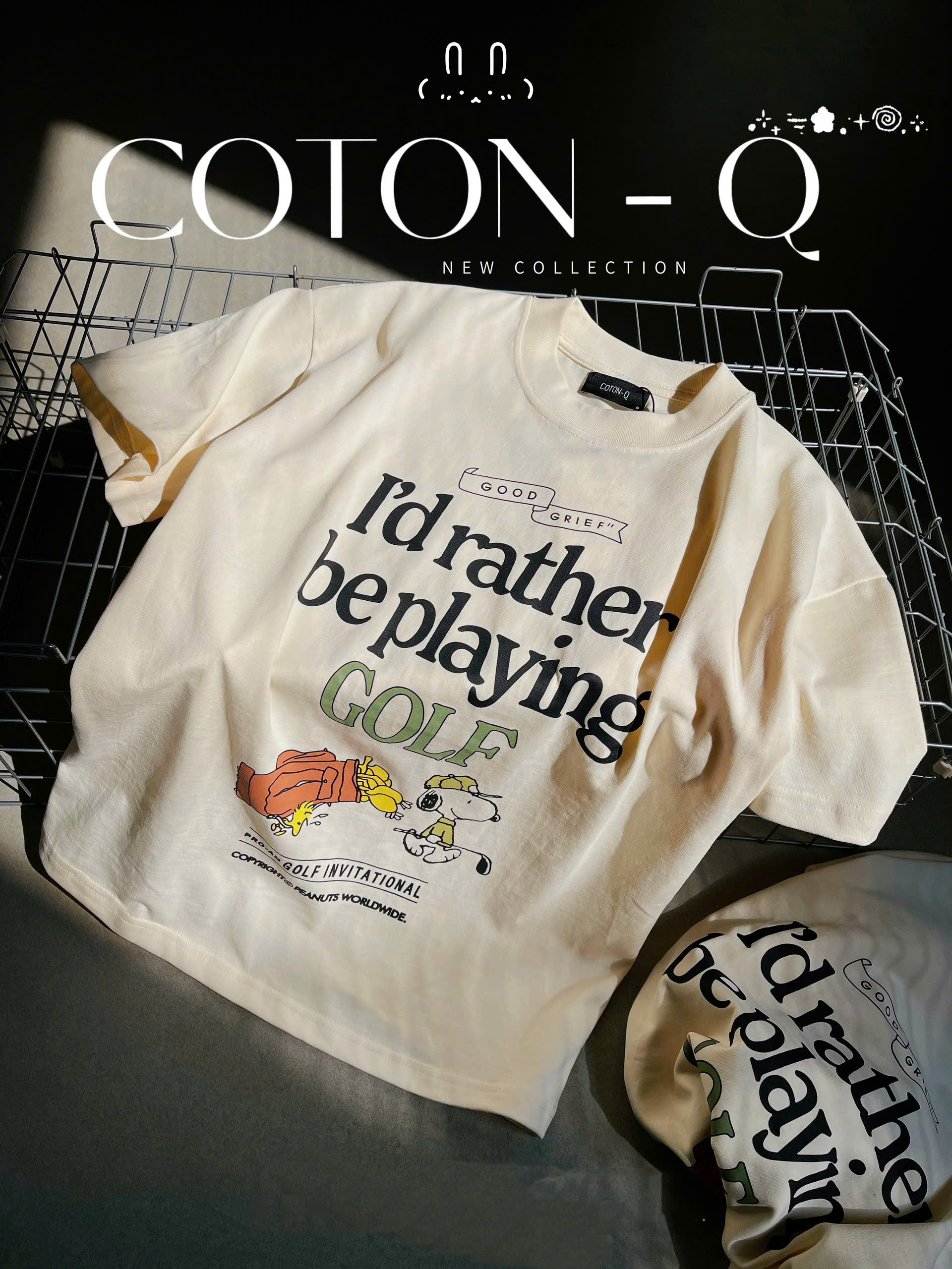 HA875 Áo thun kem in cún