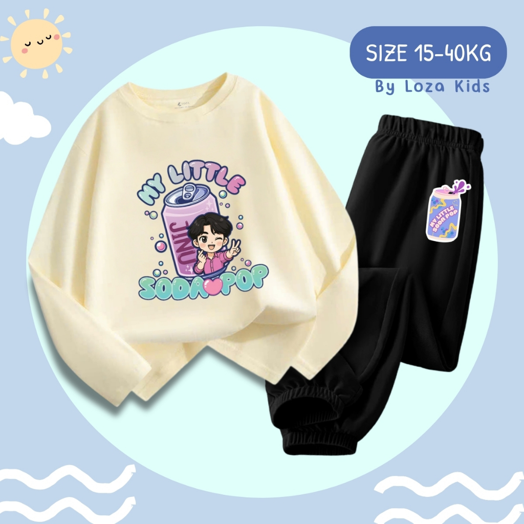 Bộ Thu - Đông bé trai in chữ SODA POP  - Loza Kids BW454