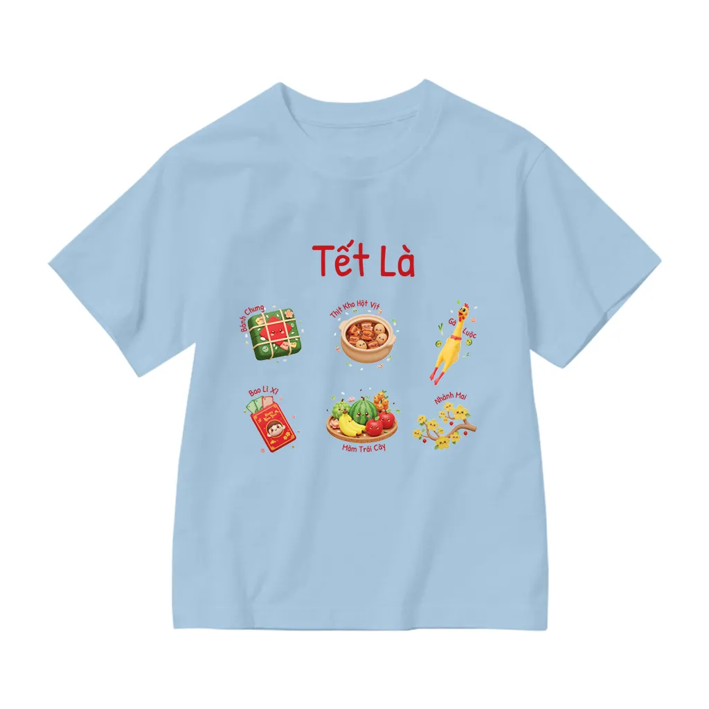 Áo thun kid Tết 2026 Kado vải cotton co giãn thoáng mát thoải mái cho bé cổ tròn in mix 2920_thumbnail_14