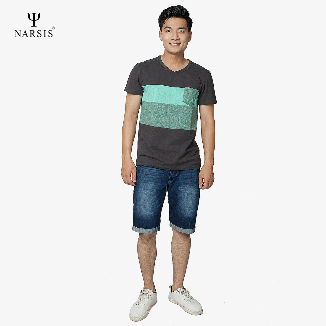 QUẦN SHORT JEANS NARSIS S8028 NARSIS CHẤT LIỆU JEAN BỀN BỈ, CÁ TÍNH, TRẺ TRUNG, THỜI TRANG