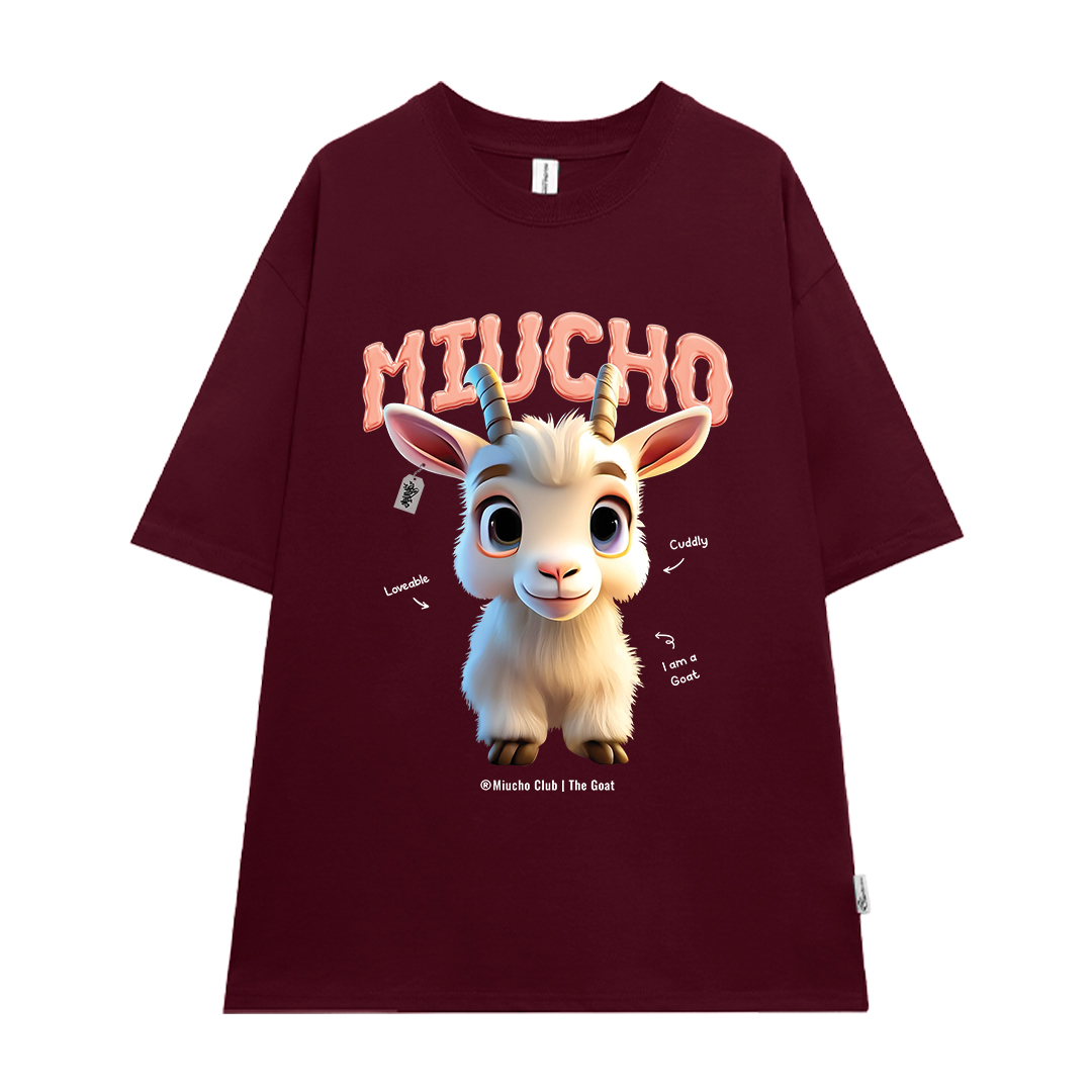 Áo thun form rộng 12 con giáp tuổi Mùi ATD1239 Miucho tay ngắn cổ tròn in mix_thumbnail_20