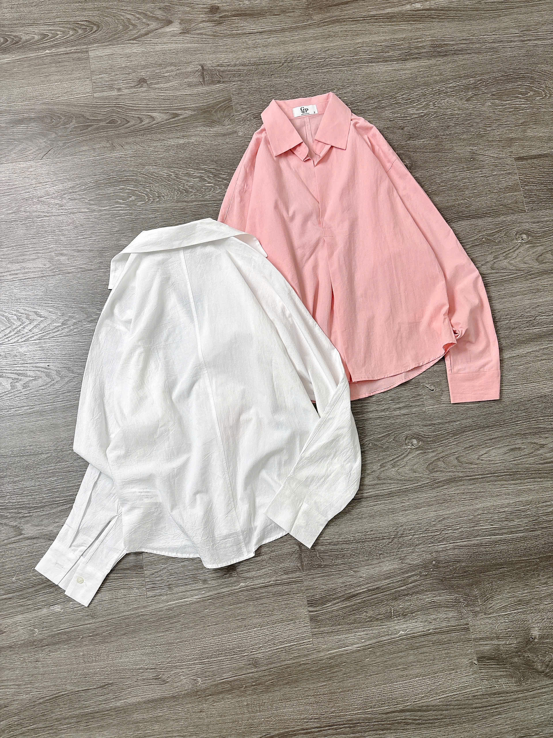 Áo somi tay dài phối kiểu ( HỒNG CAM )_thumbnail_15