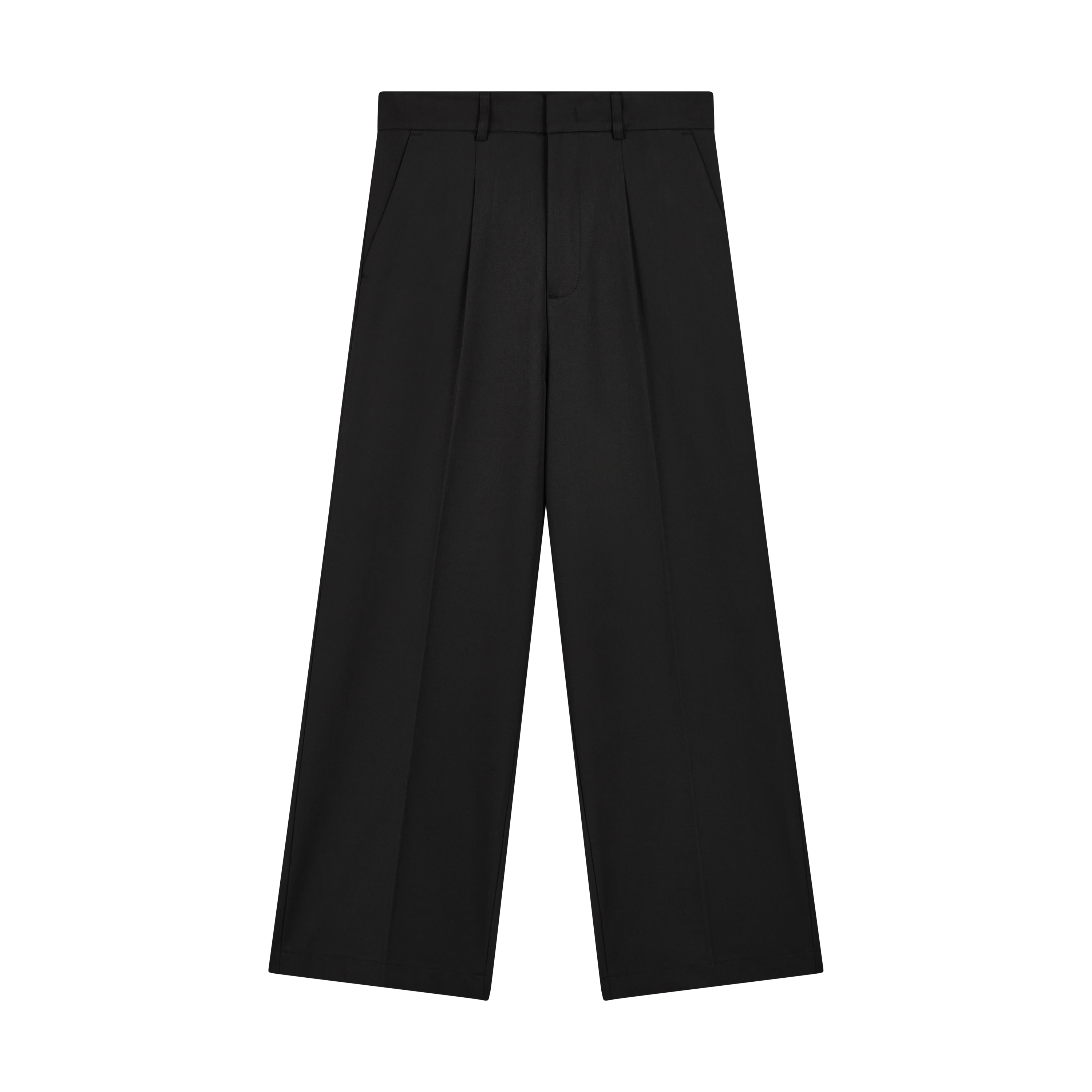 WIDE-LEG PLEATED TROUSER