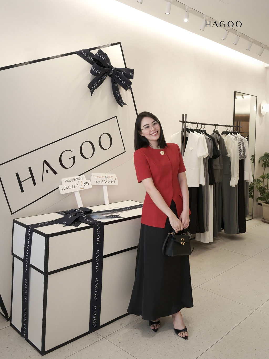 Áo ký giả cổ tròn cúc đồng HAGOO_thumbnail_3