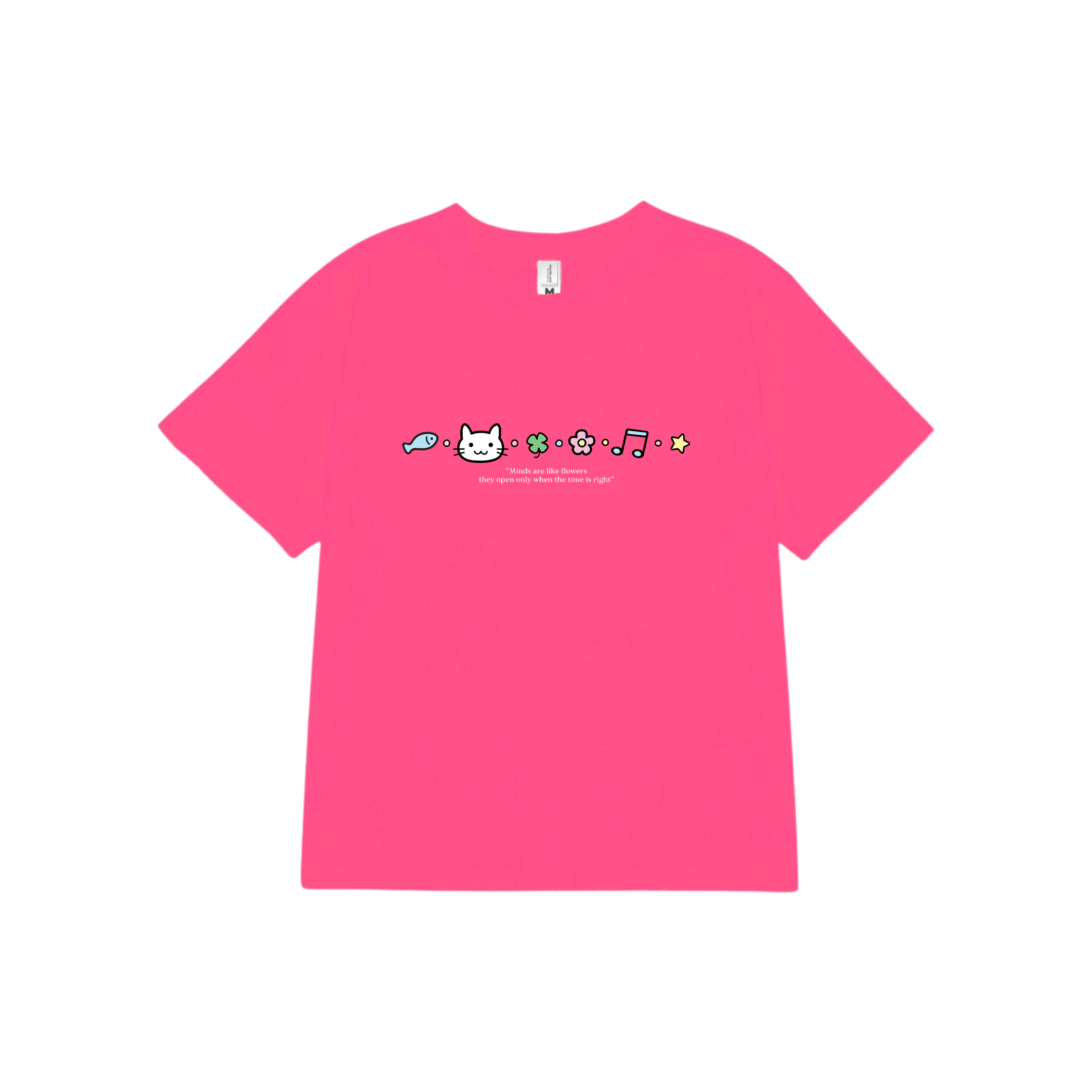 Áo baby tee ôm local brand ABD1563 Miucho vải cotton co giãn thoáng mát cổ tròn in mix